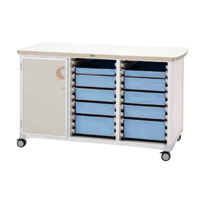 作業台 25-2310-0402 トレー:ブルー サカセ化学工業 WT-1529B-1(ホンタイ:ピーチ