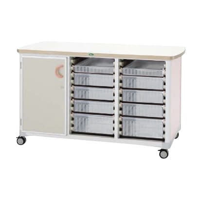 作業台 25-2310-0403 トレー：透明 サカセ化学工業 WT-1529B-1(ホンタイ:ピーチ