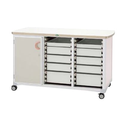 作業台 25-2310-0404 トレー：ニュートラル サカセ化学工業 WT-1529B-1(ホンタイ:ピーチ