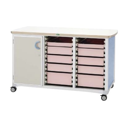 作業台 25-2310-0501 トレー：ピーチ サカセ化学工業 WT-1529B-1(ホンタイ:ブルー