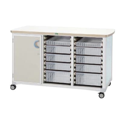 作業台 25-2310-0503 トレー：透明 サカセ化学工業 WT-1529B-1(ホンタイ:ブルー