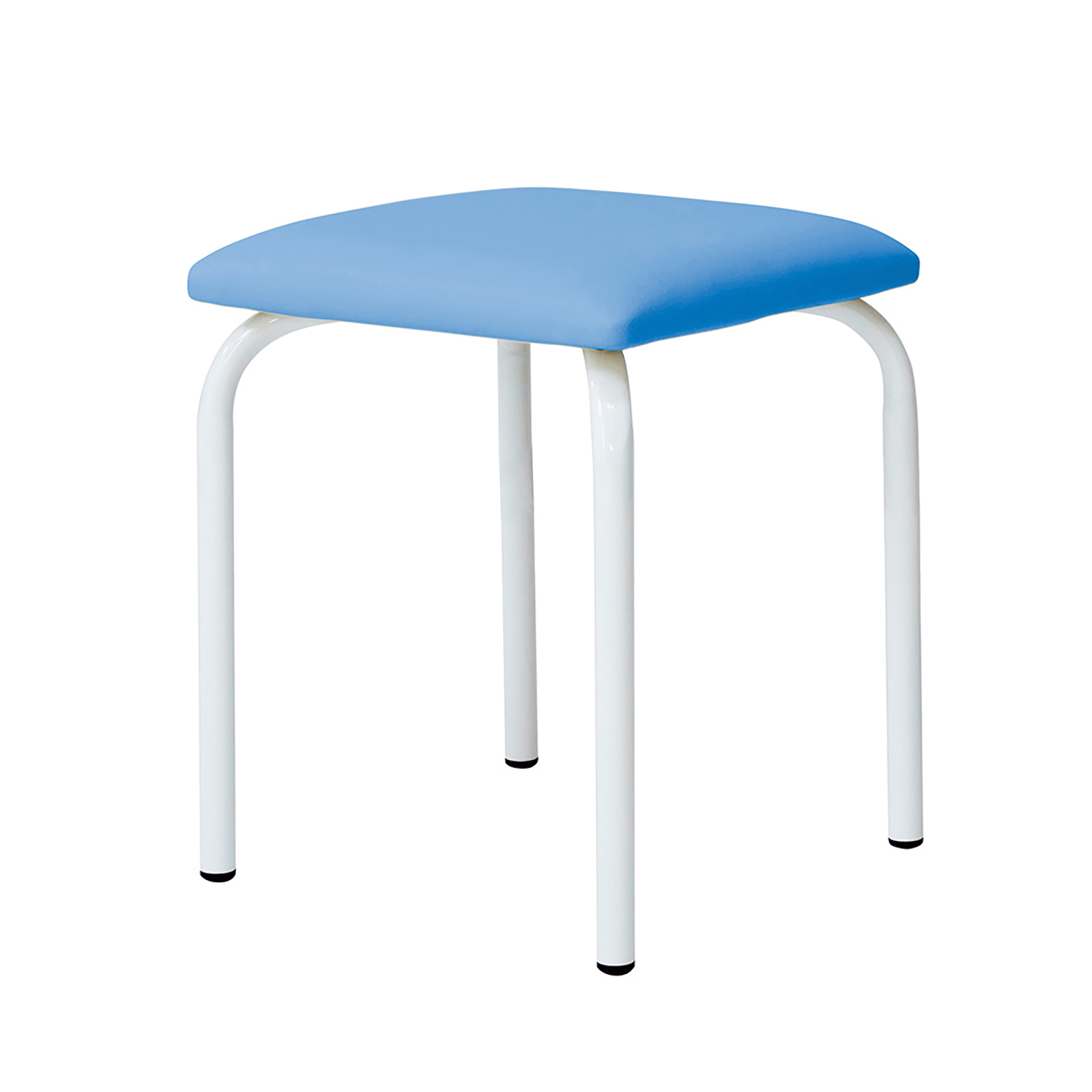 四角いスタッキングスツール テトラ 椅子 25-7371-02 テトラ H430(ホワイト/ブルー)