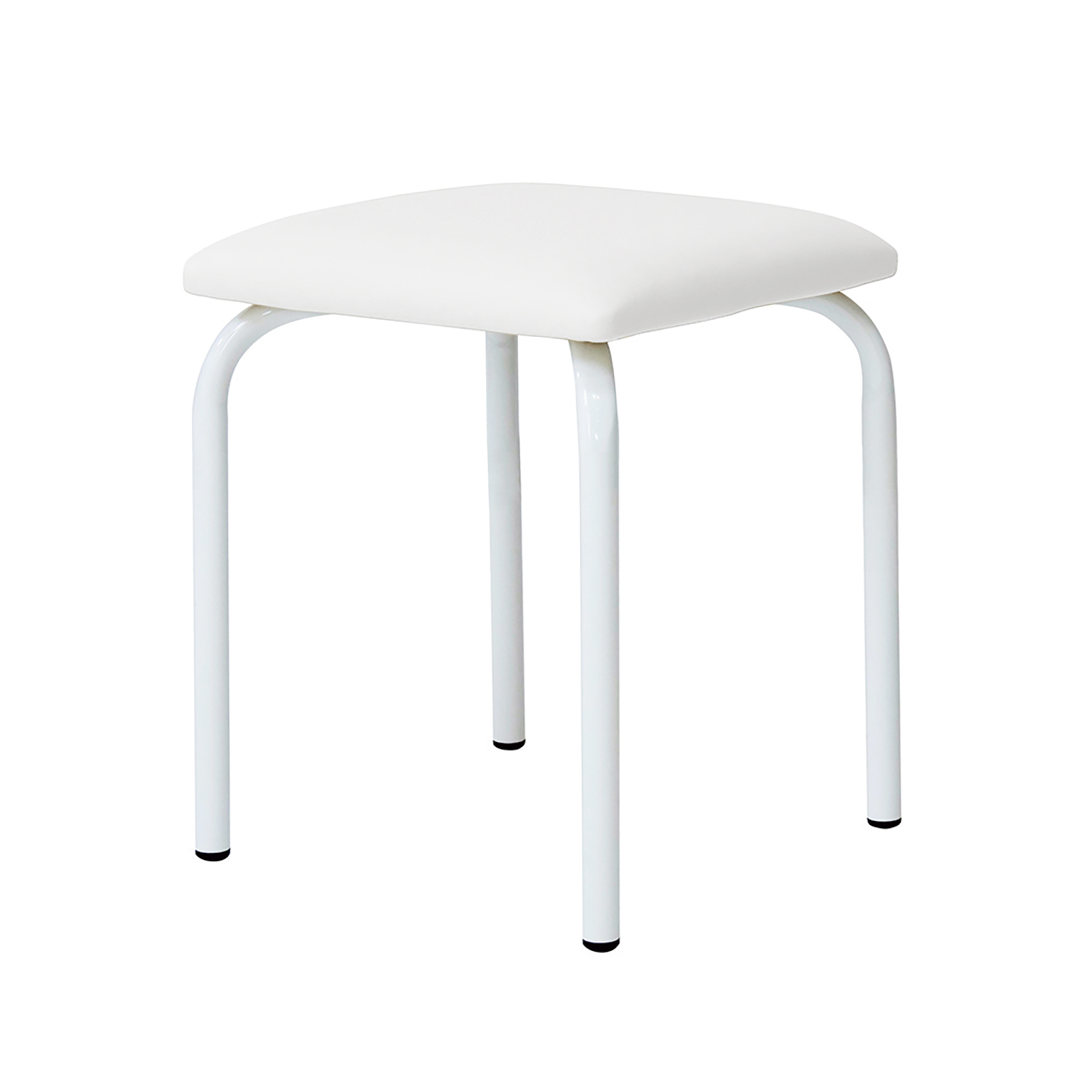 四角いスタッキングスツール テトラ 椅子 25-7371-08 テトラ H430(ホワイト/ホワイト)