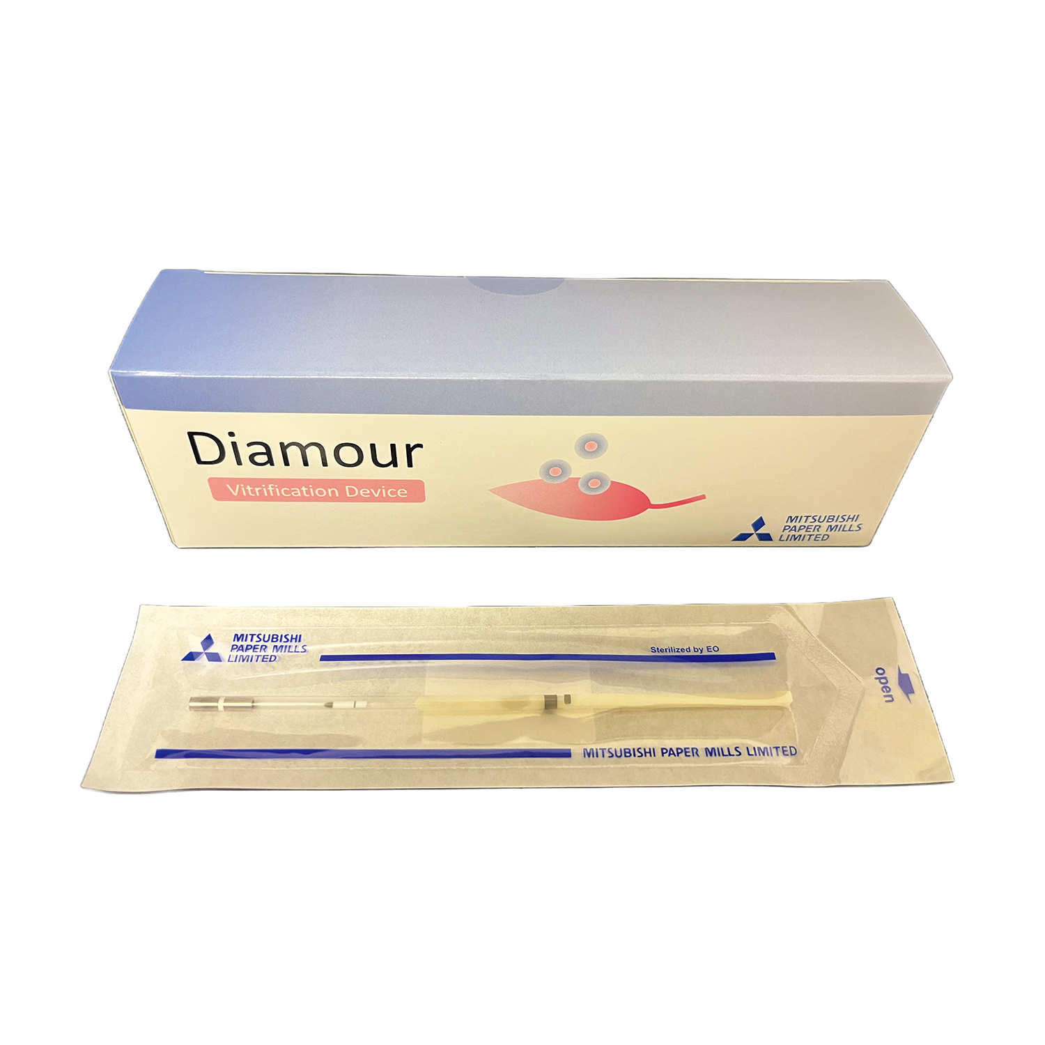 ガラス化保存デバイス(ディアムール) 25-4816-00 Diamour カイホウガタ(10ホン)ナチュラル