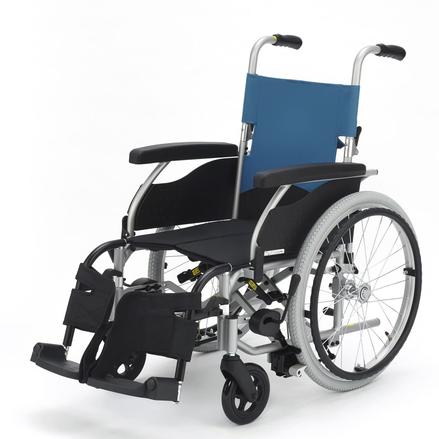 車いす ロックアシスタII 背折れ・スイングアウトタイプ 車椅子(自走用) 25-4707-02 プロフィットケア LA-3(ウィングアップスイングア