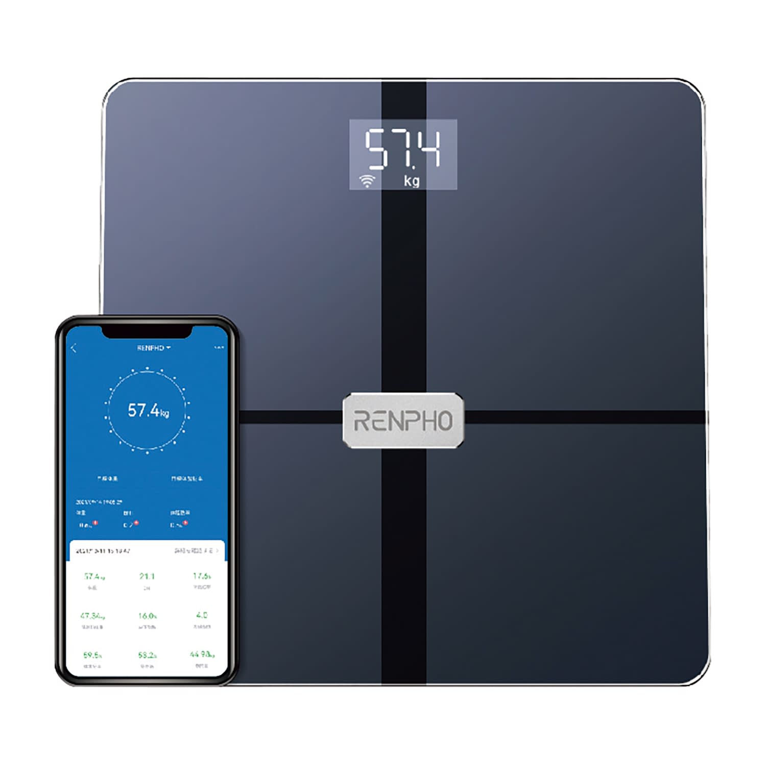 体組成計 Premium 体重計 25-7295-00 RENPHO ES-WBE28(ブラック)