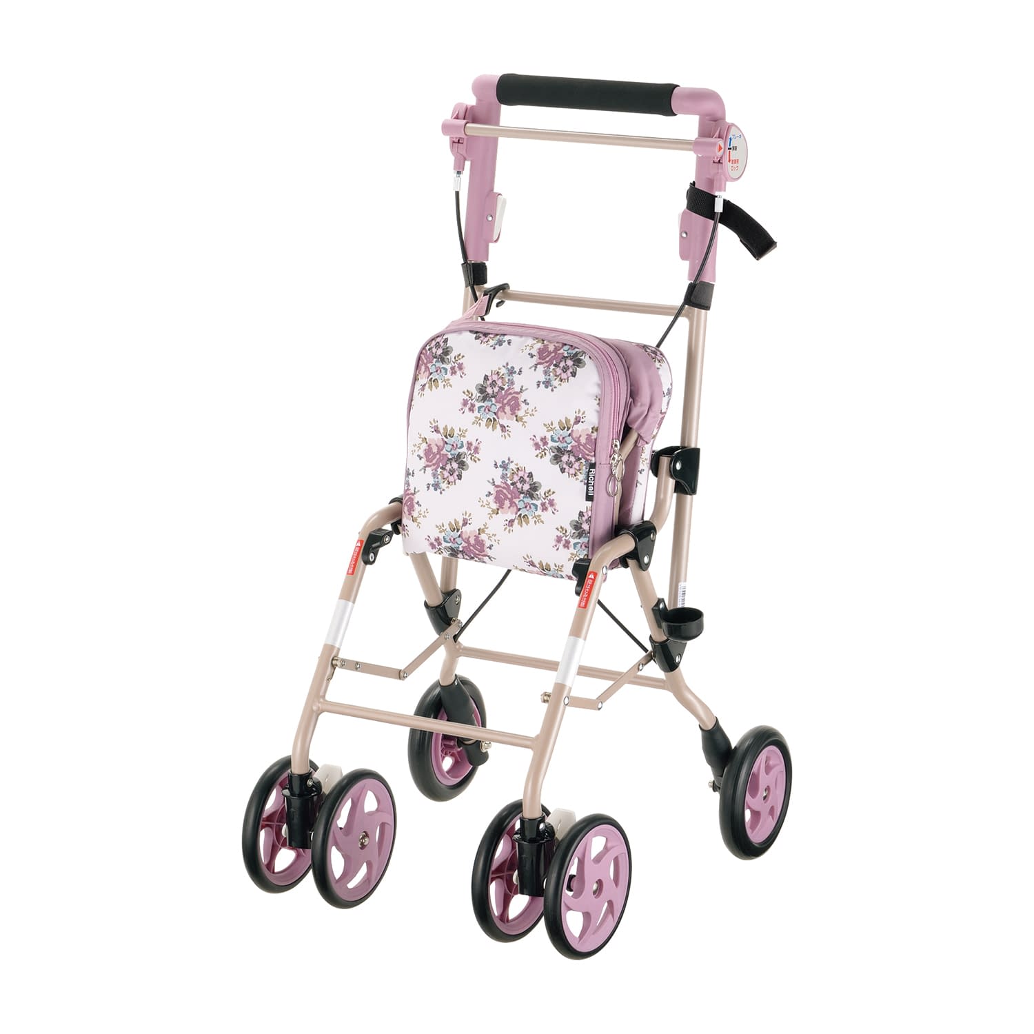 シルバーカー アルキュートUL 歩行補助車 25-5677-00 リッチェル 44196(フラワー)