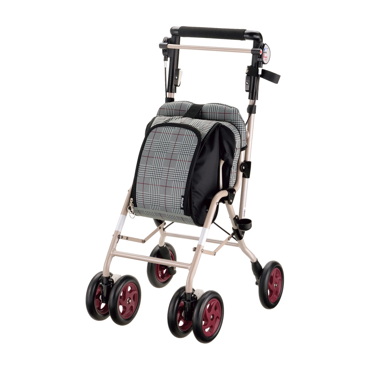 シルバーカー アルキュートCP－G 歩行補助車 25-5676-01 リッチェル 44195(グレンチェック)