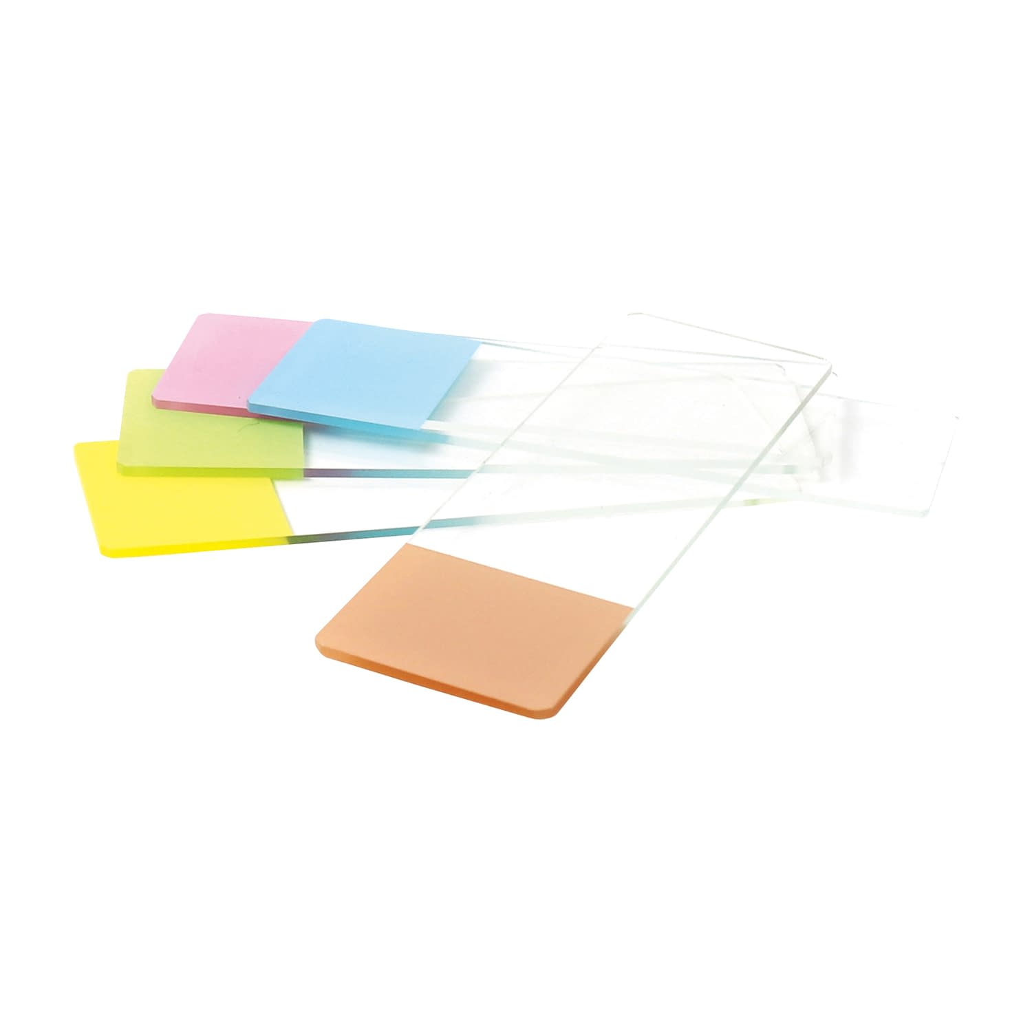 フロストスライドグラス(縁磨)黄色 スライドガラス 25-6105-05 レオナ 0313-6101-17(100マイ)