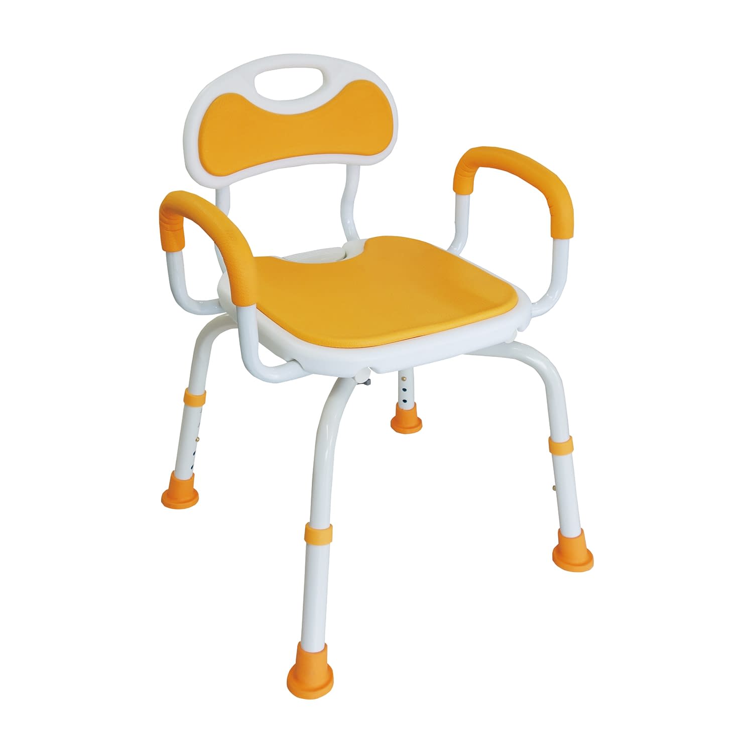 回転シャワーチェアー 極楽 25-4582-01 ユニトレンド SCK-002OR(オレンジ)