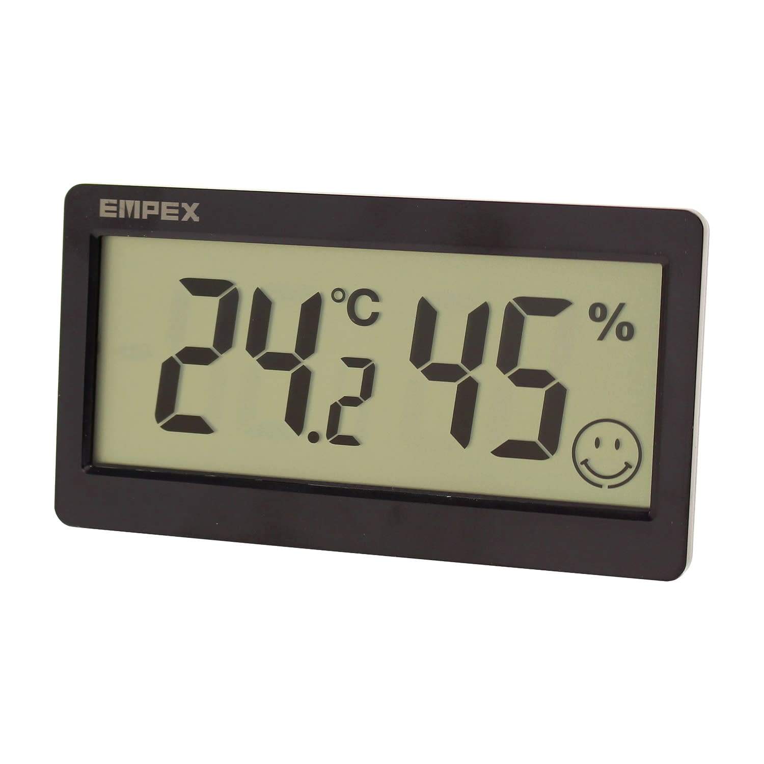 おうちルーム温湿度計 スリム 温湿度計 25-5661-01 EMPEX TD-8512(ブラック)