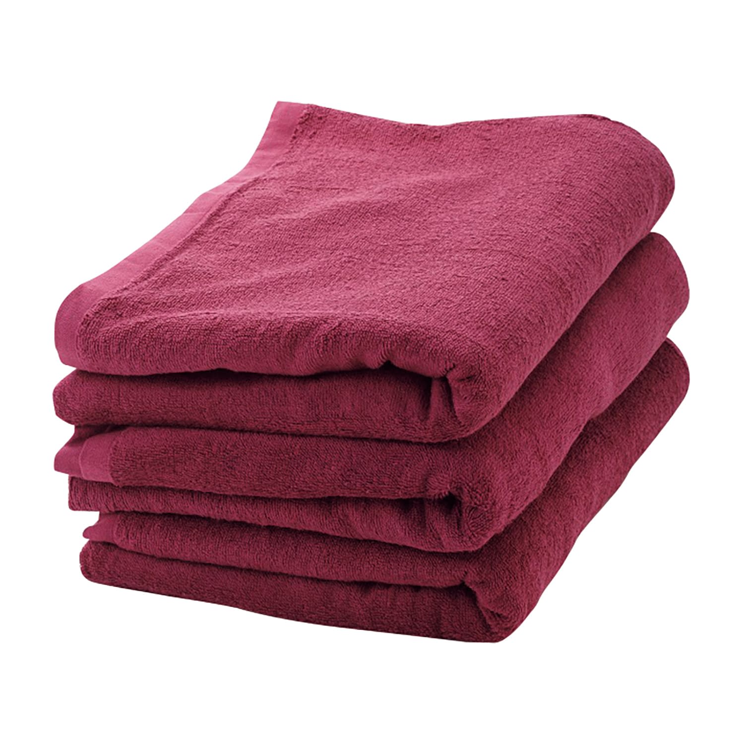 バスタオルミニ 25-4630-07 フィフティ・ヴィジョナリー TB-003-WR(ワインレッド)