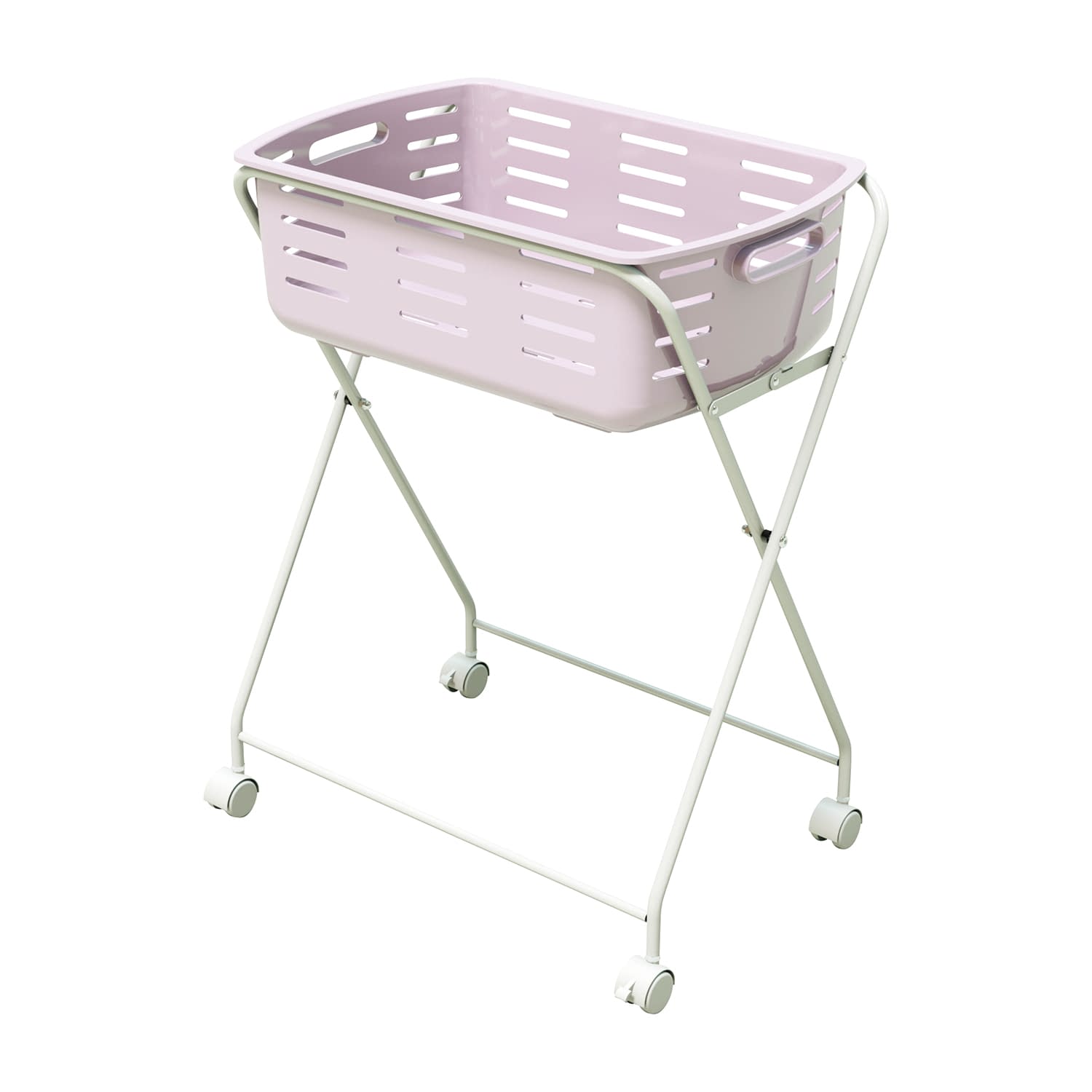 樹脂かごタイプ脱衣ワゴン(折畳タイプ 折りたたみタイプ フレーム 25-7359-02 林製作所 YS-L7(フレームノミ)