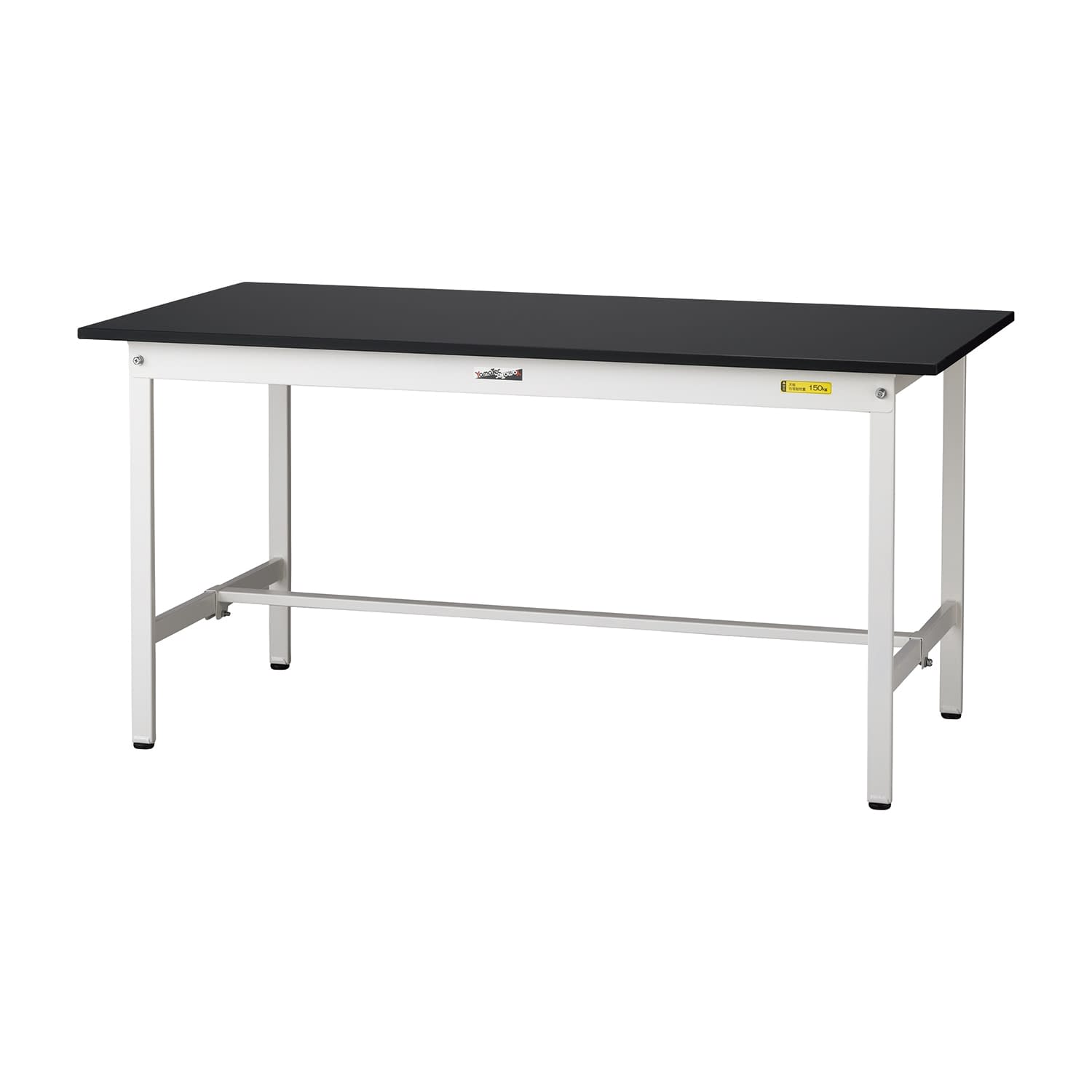 耐薬品ケミテクト天板ラボテーブル 25-6084-00 ヤマテック SLKH-975-BKW(ブラック)