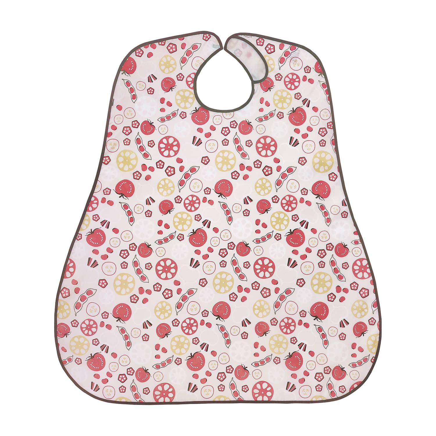 食事用エプロン 介護用エプロン 25-6643-01 日本エンゼル T-600(ベジタブルサーモン)