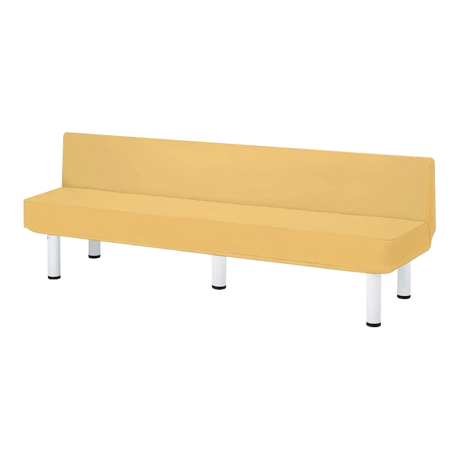 リクライニングベッド 25-7370-0007 マスタードイエロー ニシキ工業 KLMY-1865