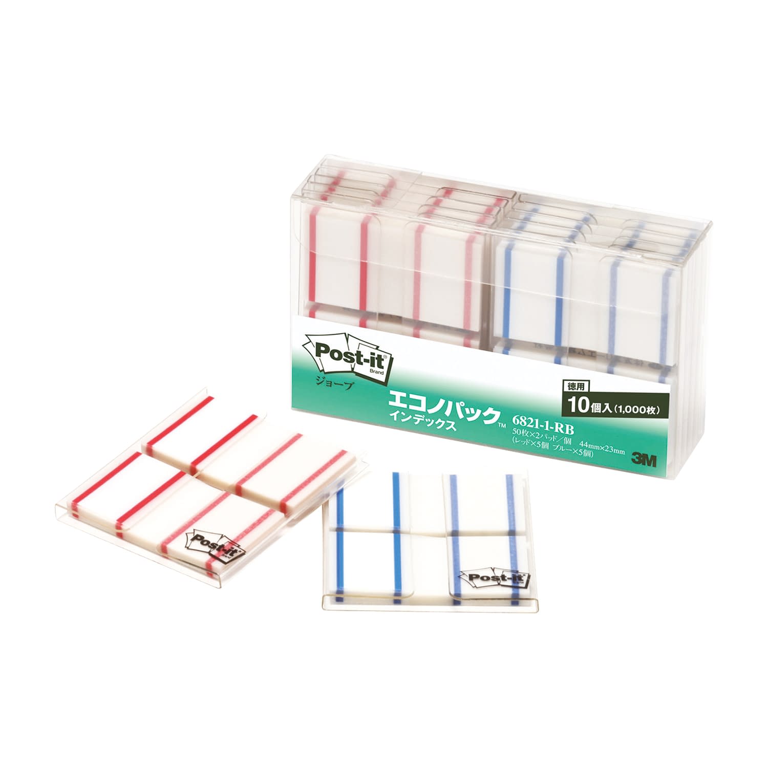 ポスト・イット インデックス(記入用 25-6059-00 スリーエムジャパン 6821-1-RB(10コ)2ショク