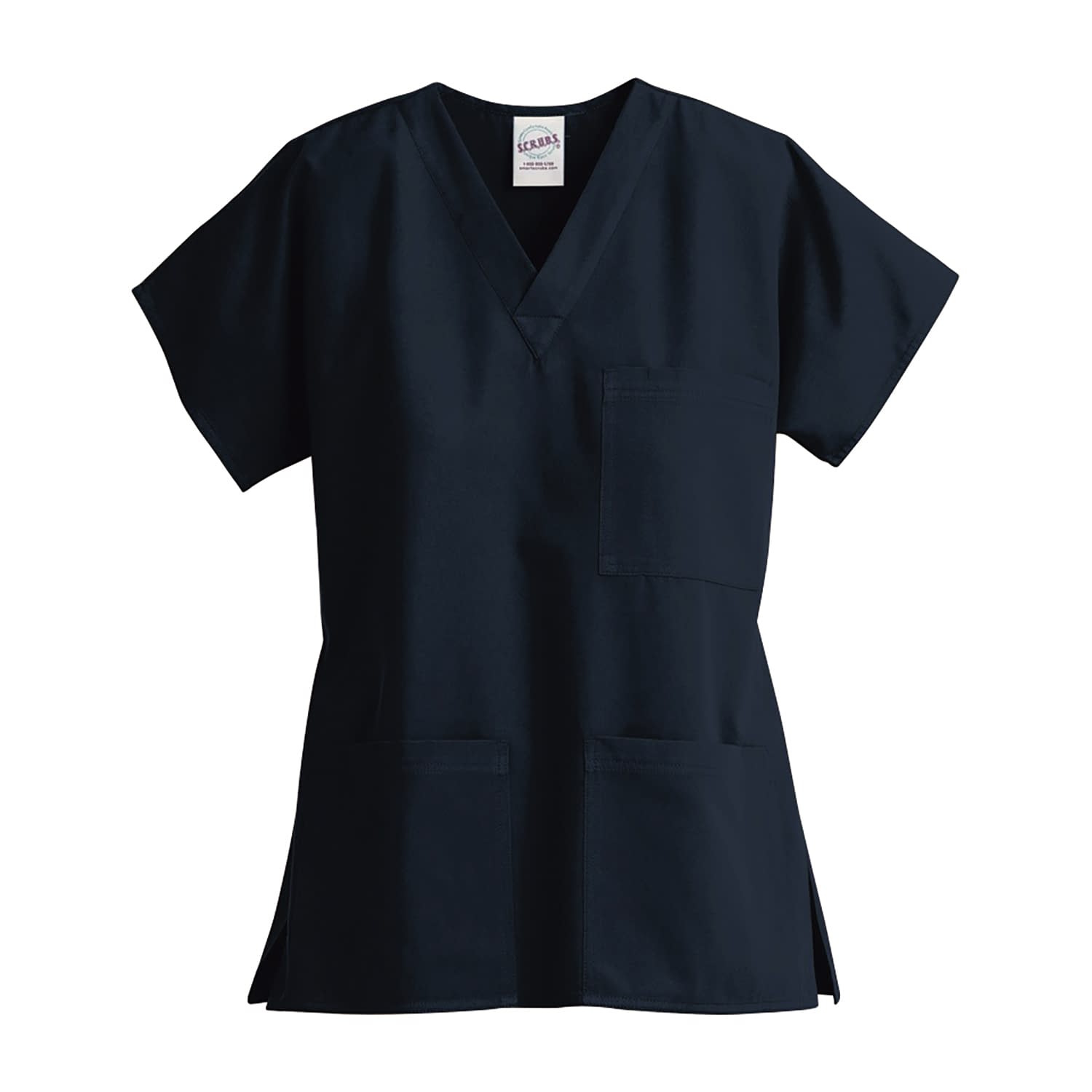 ユニセックス 3ポケットトップ 25-6510-0301 ネイビー スクラブス Z1004(M)