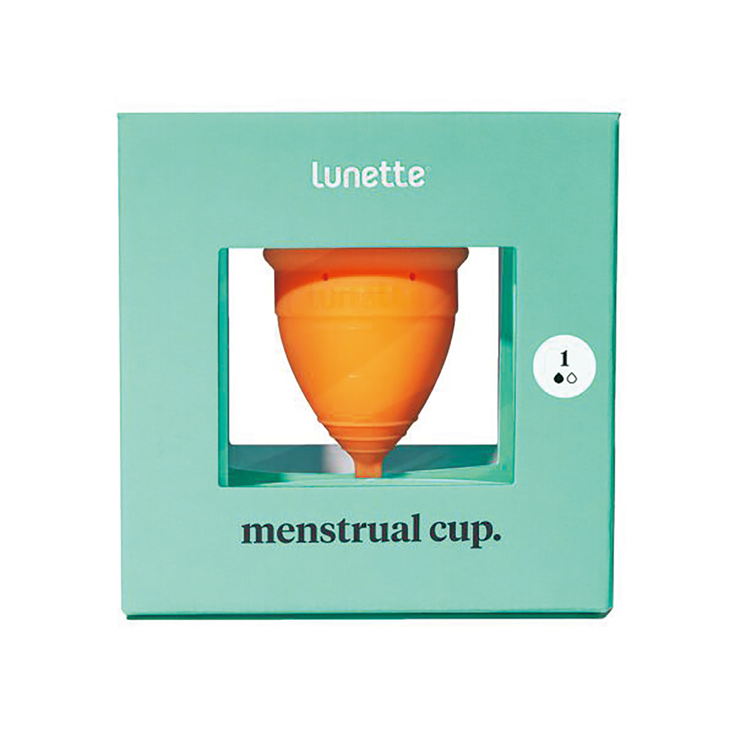 ルネットカップ(月経カップ) サイズ1 25-7271-06 Lunette C1LN223OR1(ショウ)オレンジ