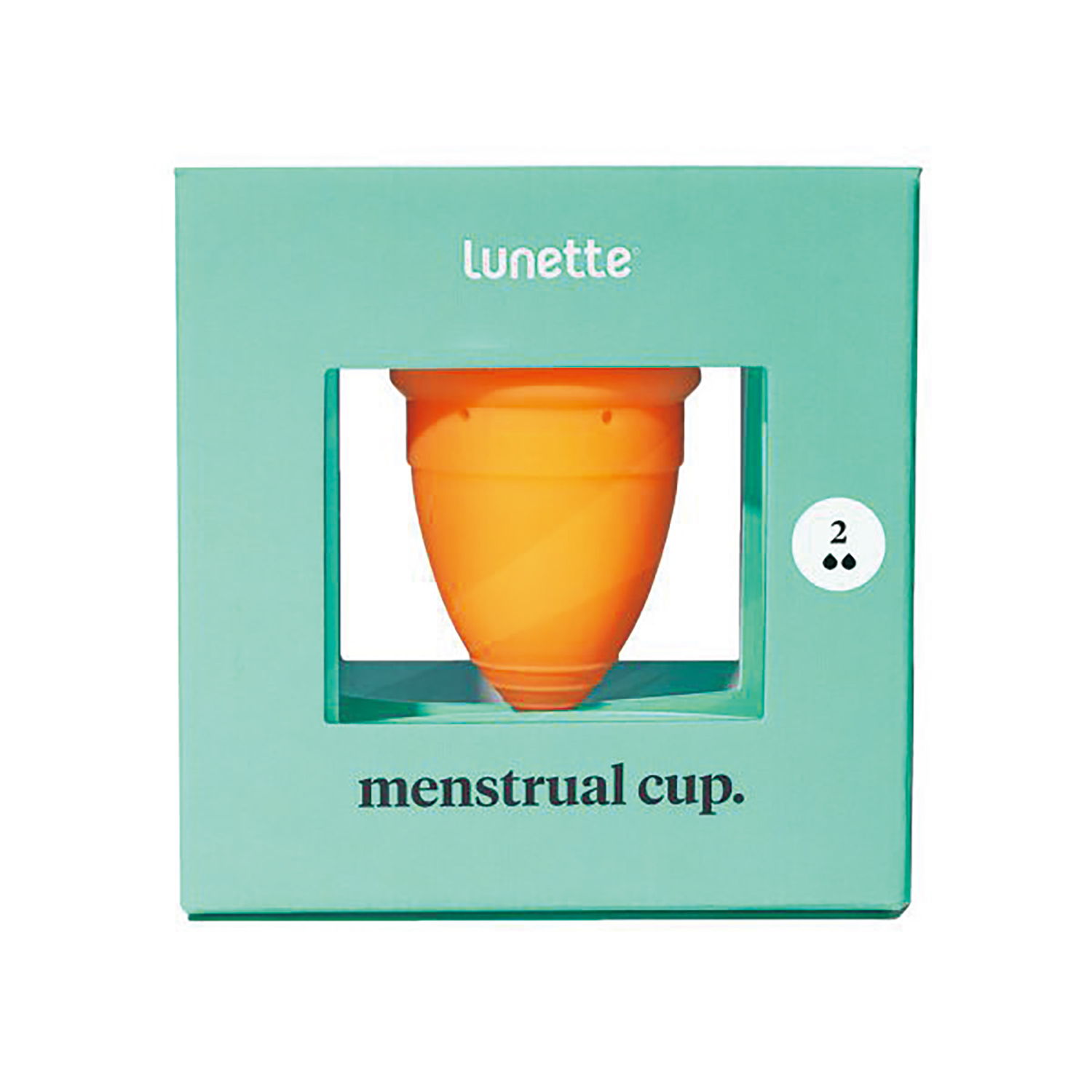 ルネットカップ(月経カップ) サイズ2 25-7271-07 Lunette C1LN223OR2(ダイ)オレンジ