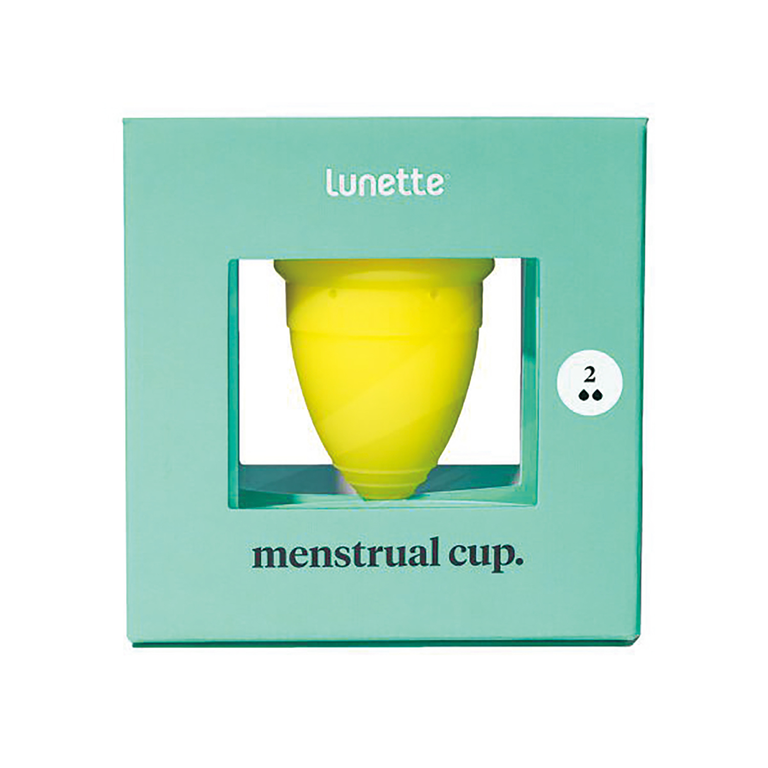 ルネットカップ(月経カップ) サイズ2 25-7271-05 Lunette C1LN221YE2(ダイ)イエロー