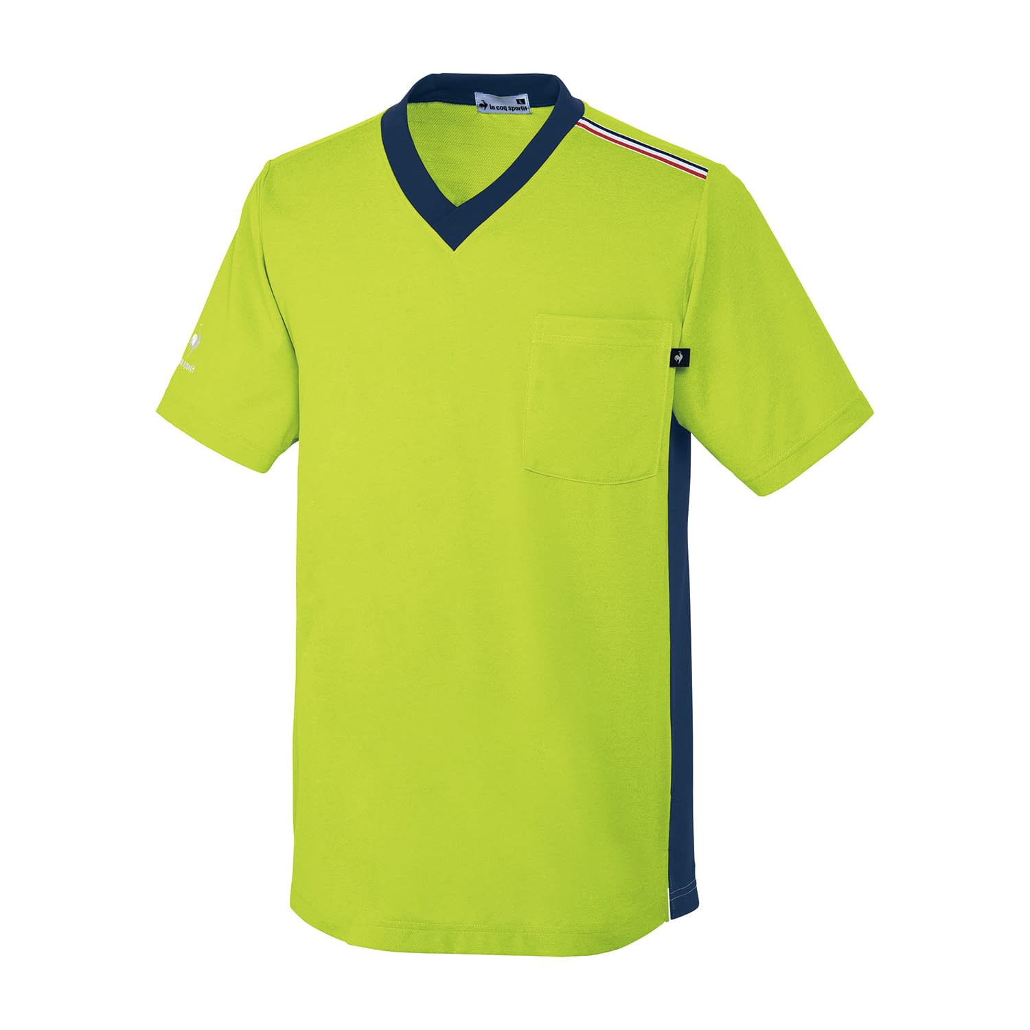 ユニセックス VネックTシャツ 介護ユニフォーム 25-6529-0302 S ルコックスポルティフ UZL3201-60(ピスタチオXネイ