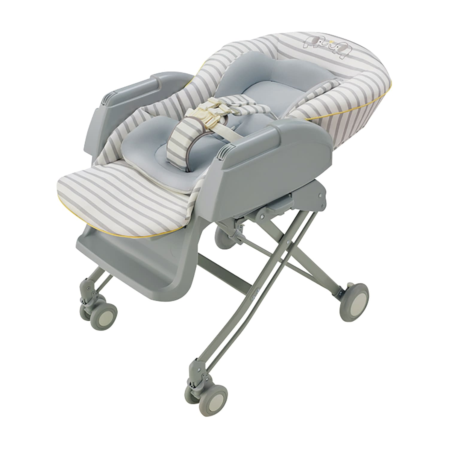 アップリカ ユラリズム 手動 手動 25-4858-01 ハイローベッド＆チェアー 2109079(エレファントラブGR)