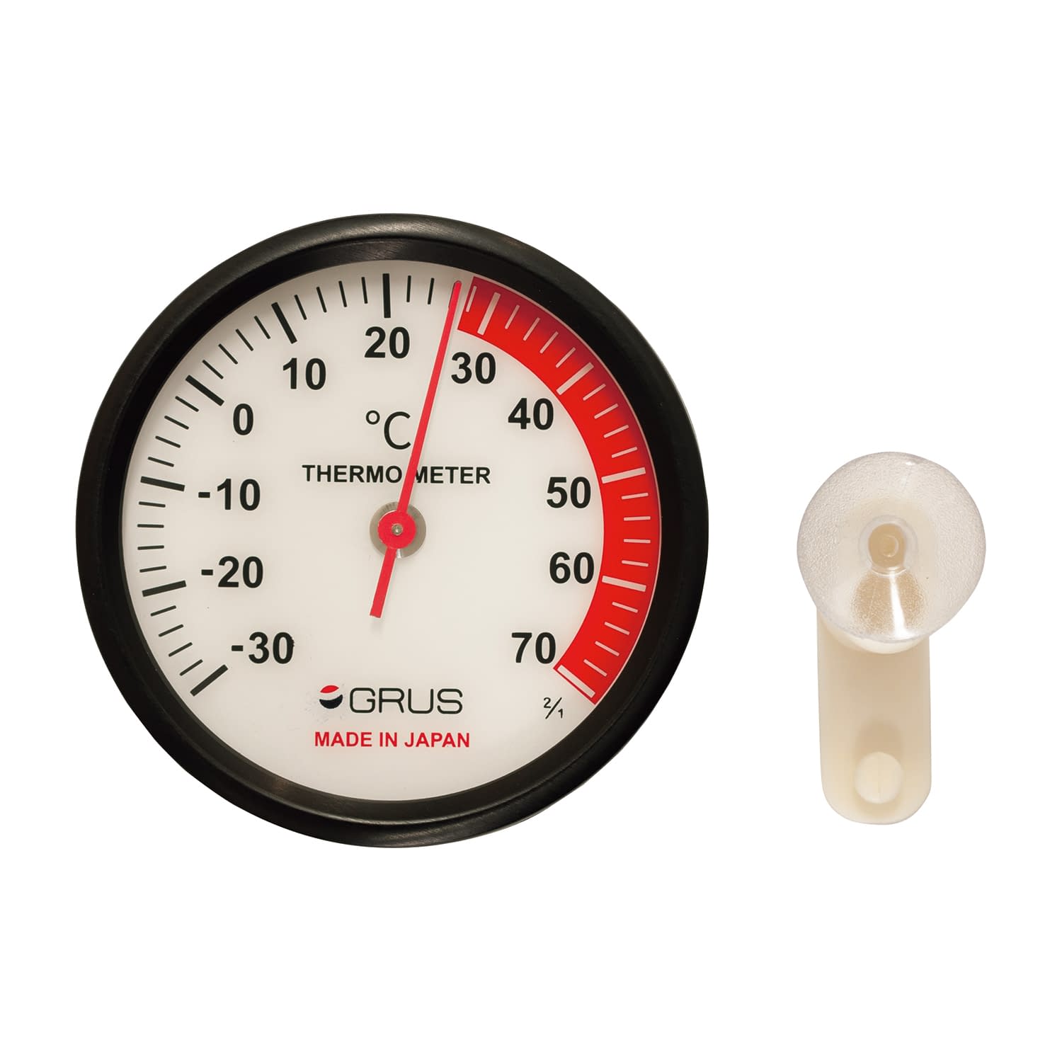 GRUSインアウト温度計 温湿度計 25-4784-01 GRUS GRS107-WH(ホワイト)