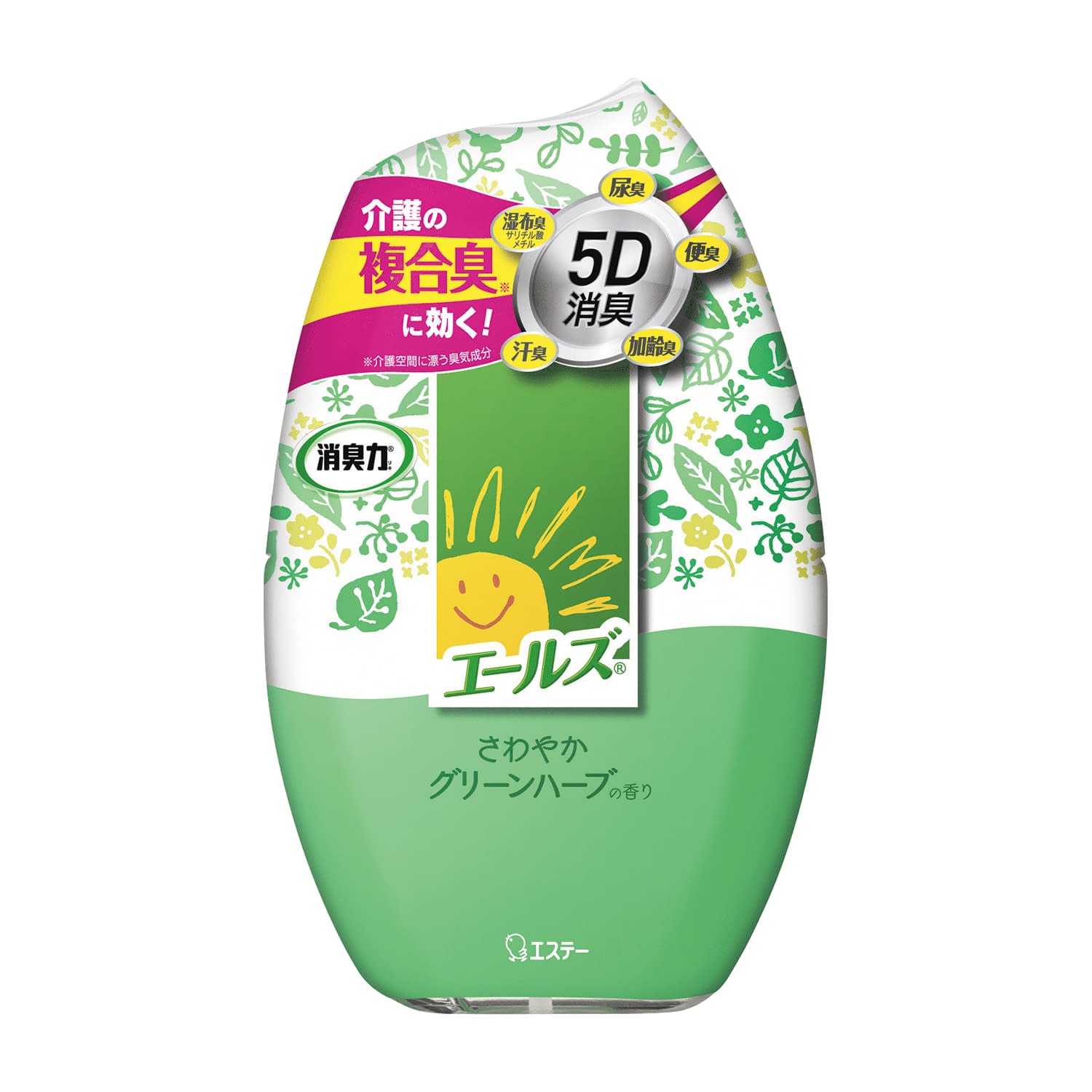 エールズ 消臭力 香り,さわやかグリーンハーブ 消臭剤 25-4689-00 消臭力 サワヤカグリーンハーブ(400ML)