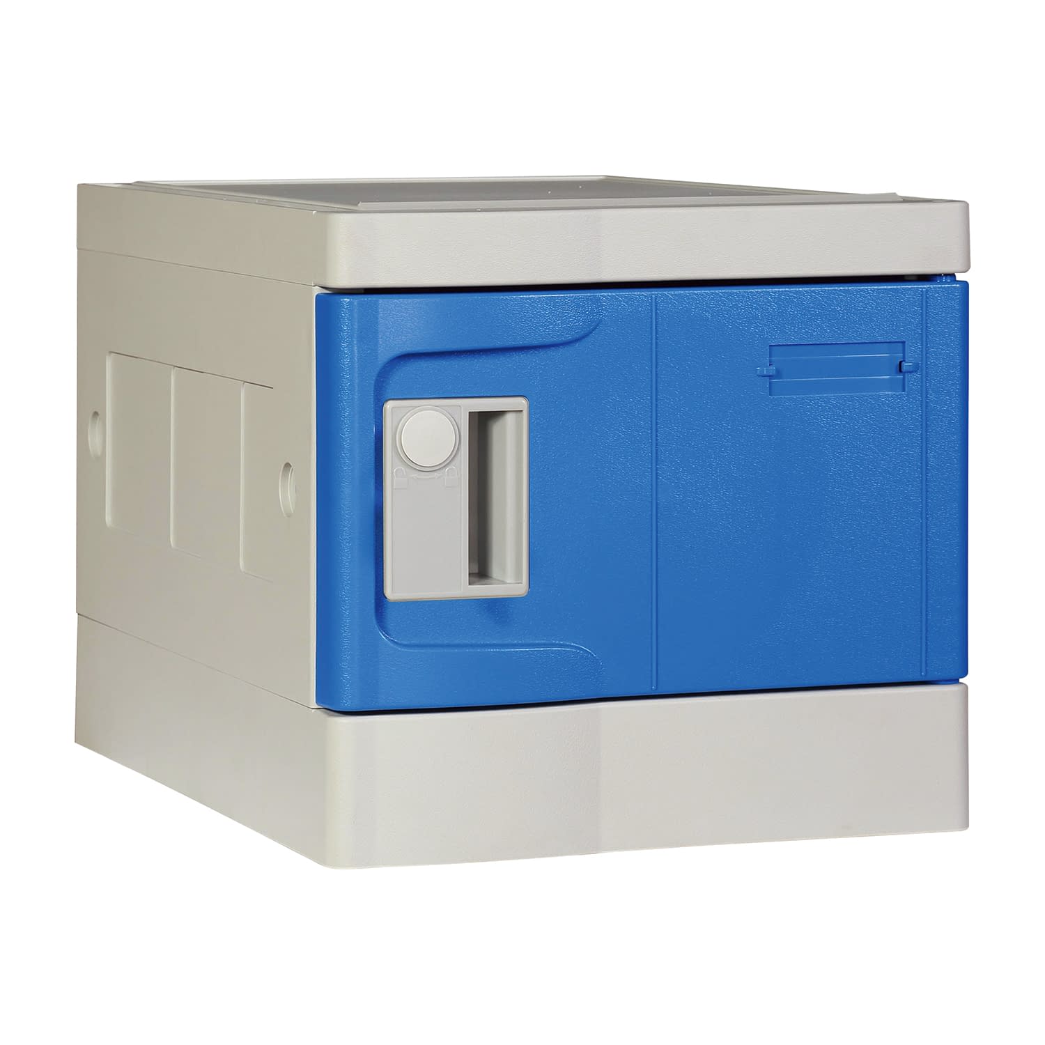 樹脂製ロッカー(組立式) 25-6029-00 MTーSecurity MT-TPLA280E-1B(アオ)