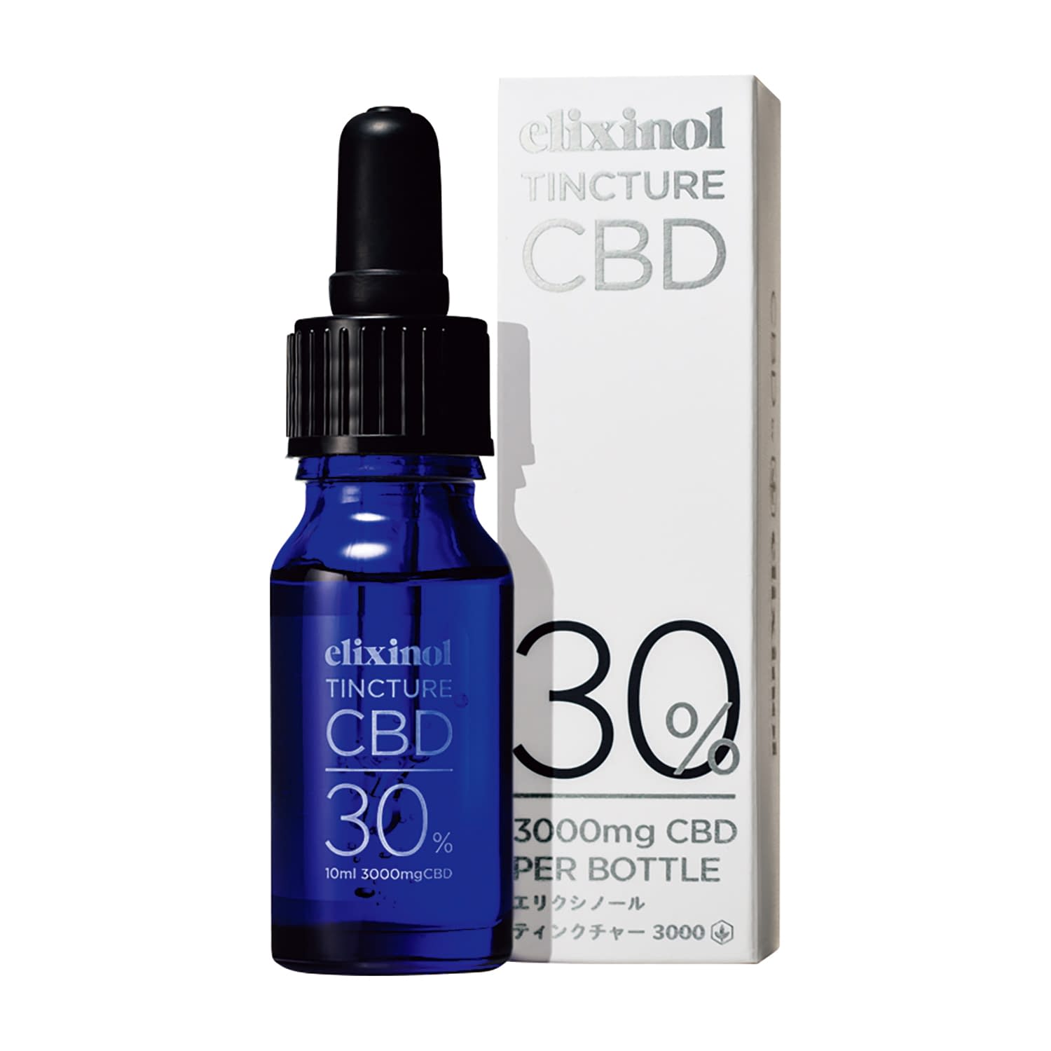 エリクシノールCBDティンクチャー CBD濃度30% カンナビジオール 25-7209-02 エリクシノール株式会社 01-NAT-3000