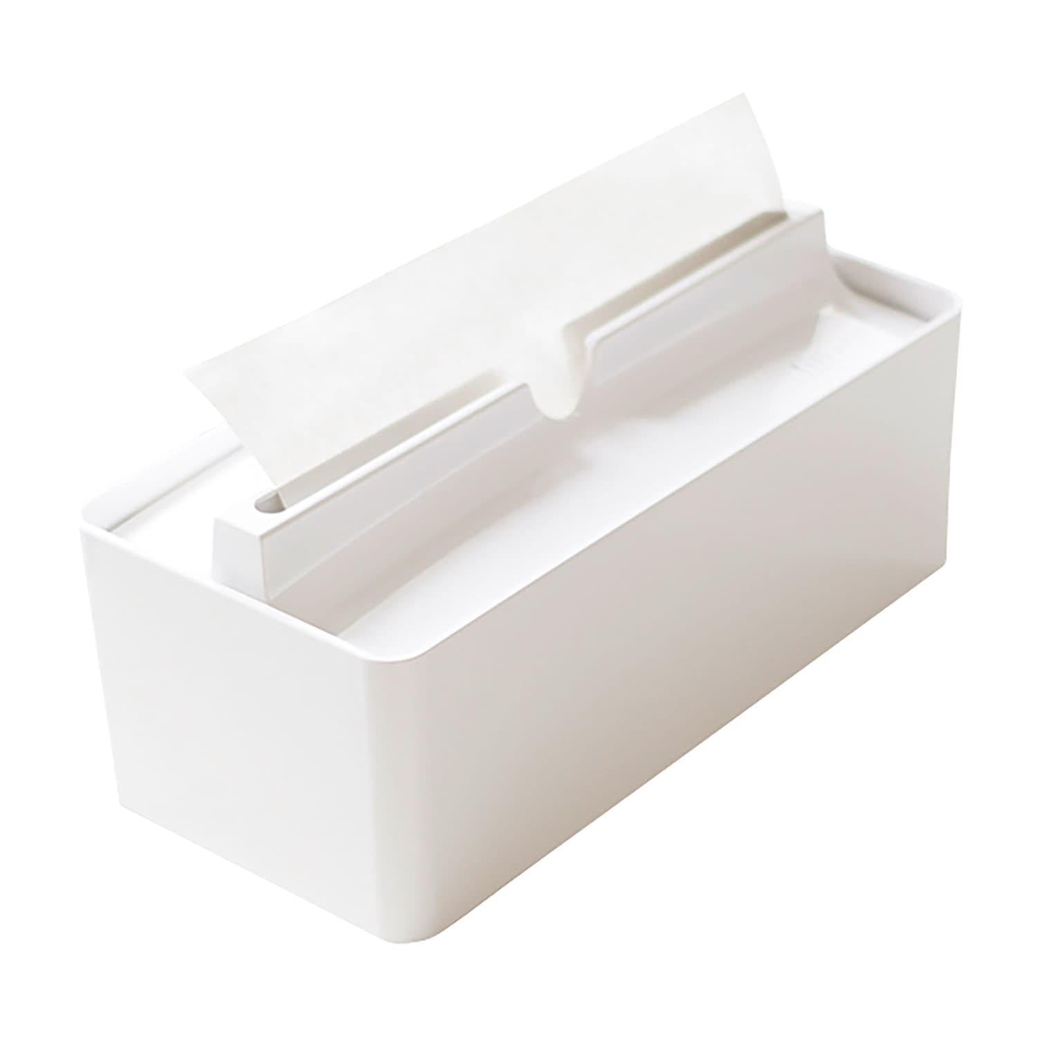 ペーパータオルケース(レギュラー) ペーパータオルケース収納可能サイズ＝W230×D120×H80mm以下 25-4789-00 オカ 89516(ホワイト)
