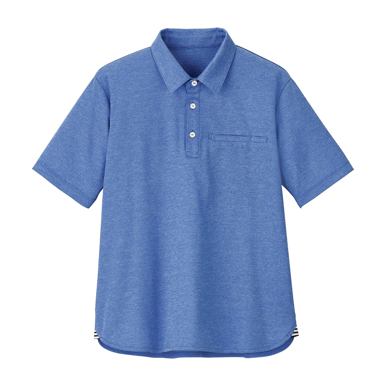 介護・看護用ポロシャツ フィーカポロ 介護ユニフォーム 25-6534-0104 L HEART GREEN HSP017-6(レイクブルー)