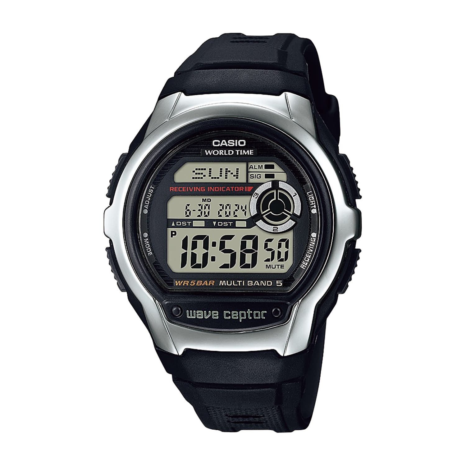 マルチバンド5モデル 時計 25-6559-00 カシオ計算機 WV-M60R-1AJF(ブラックシル