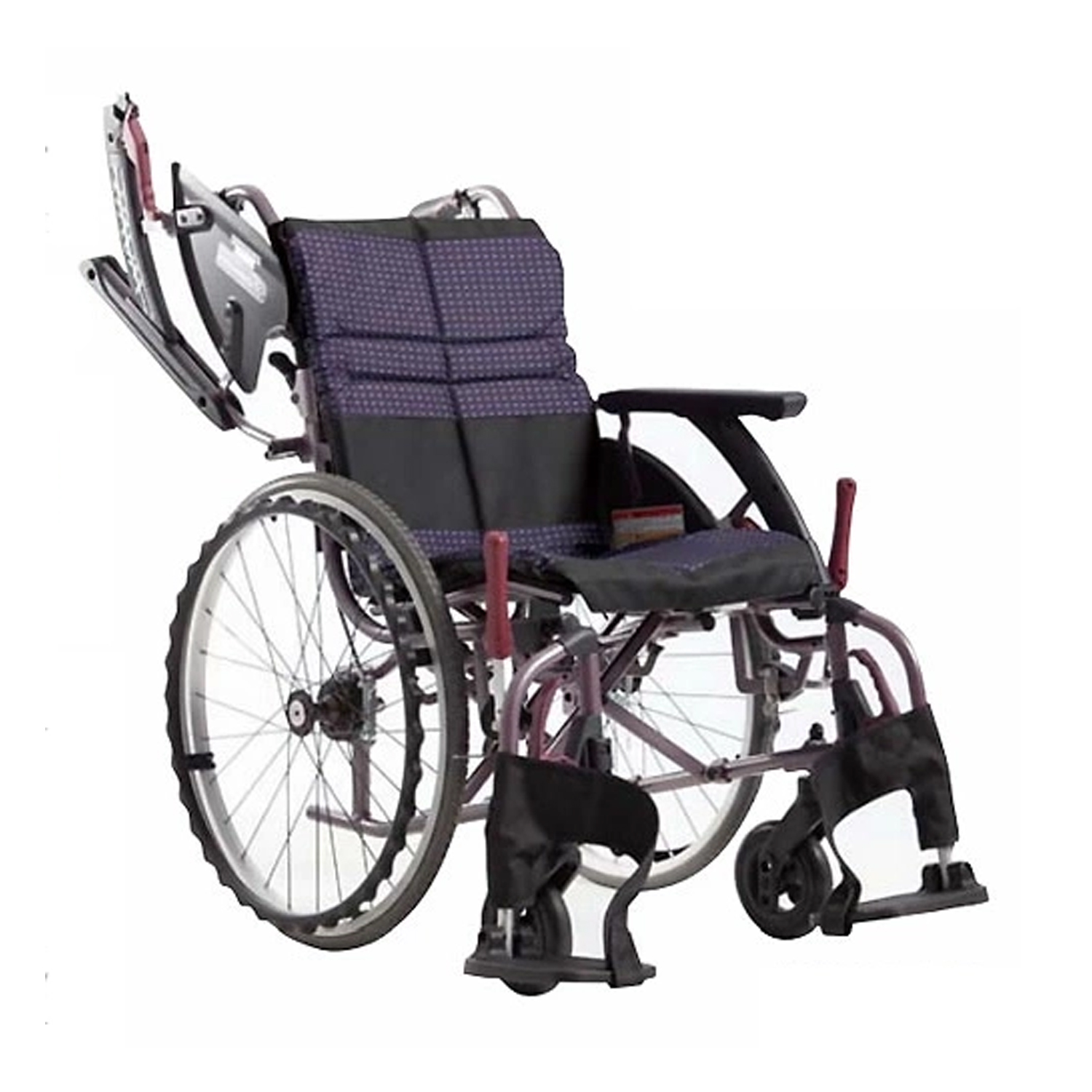 車いす(自走用)ウェイビットループラ 自走用 25-4703-0101 ファブリック カワムラサイクル WARP22-40-M