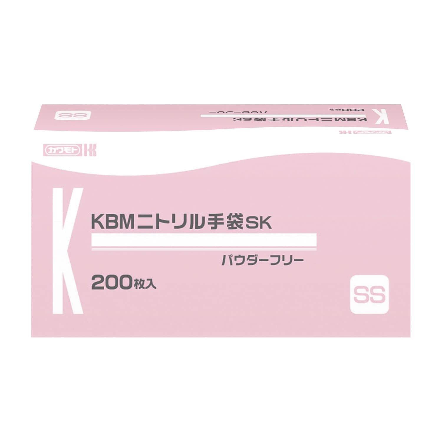 KBMニトリル手袋SK(SS) ニトリルグローブ 25-6818-00 川本産業 025