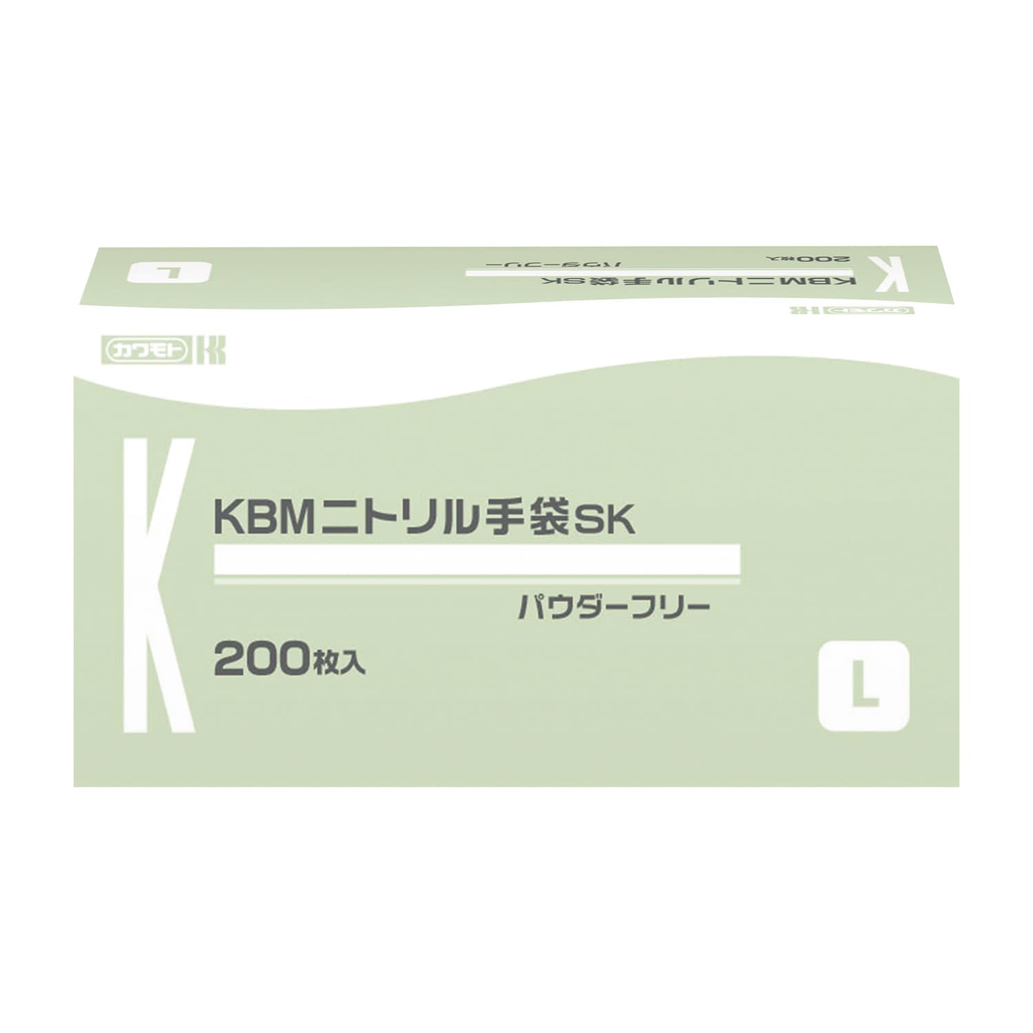 KBMニトリル手袋SK(L) 25-6818-03 川本産業 025-150520-00(200マイ)