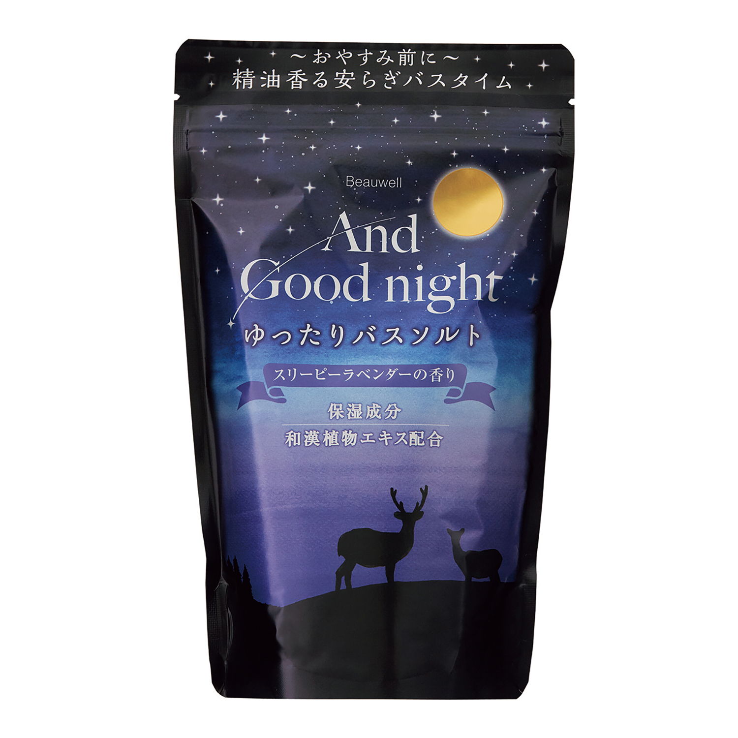 アンドグッドナイトゆったりバスソルト スリーピーラベンダー(約14回分) 25-7236-03 グローバルプロダクトプランニング 206-22-001(ラベンダー)L