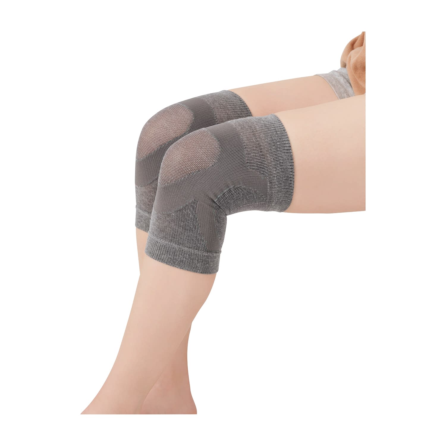 ひざを支える備長炭サポーター 25-4900-00 セルヴァン 46552500(グレー)2マイイリ