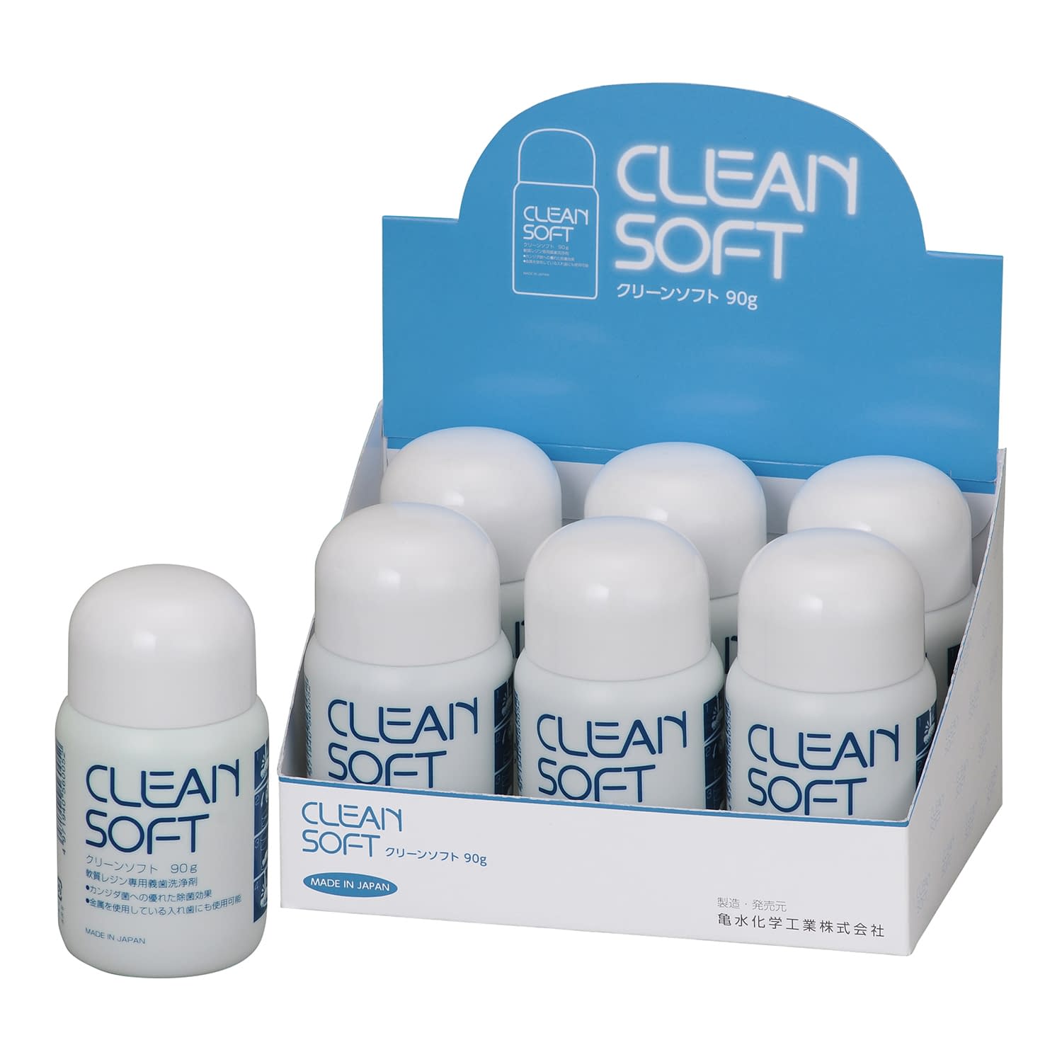 クリーンソフト 入れ歯洗浄剤 25-6606-00 デントケア DC-89(90G)6コイリ