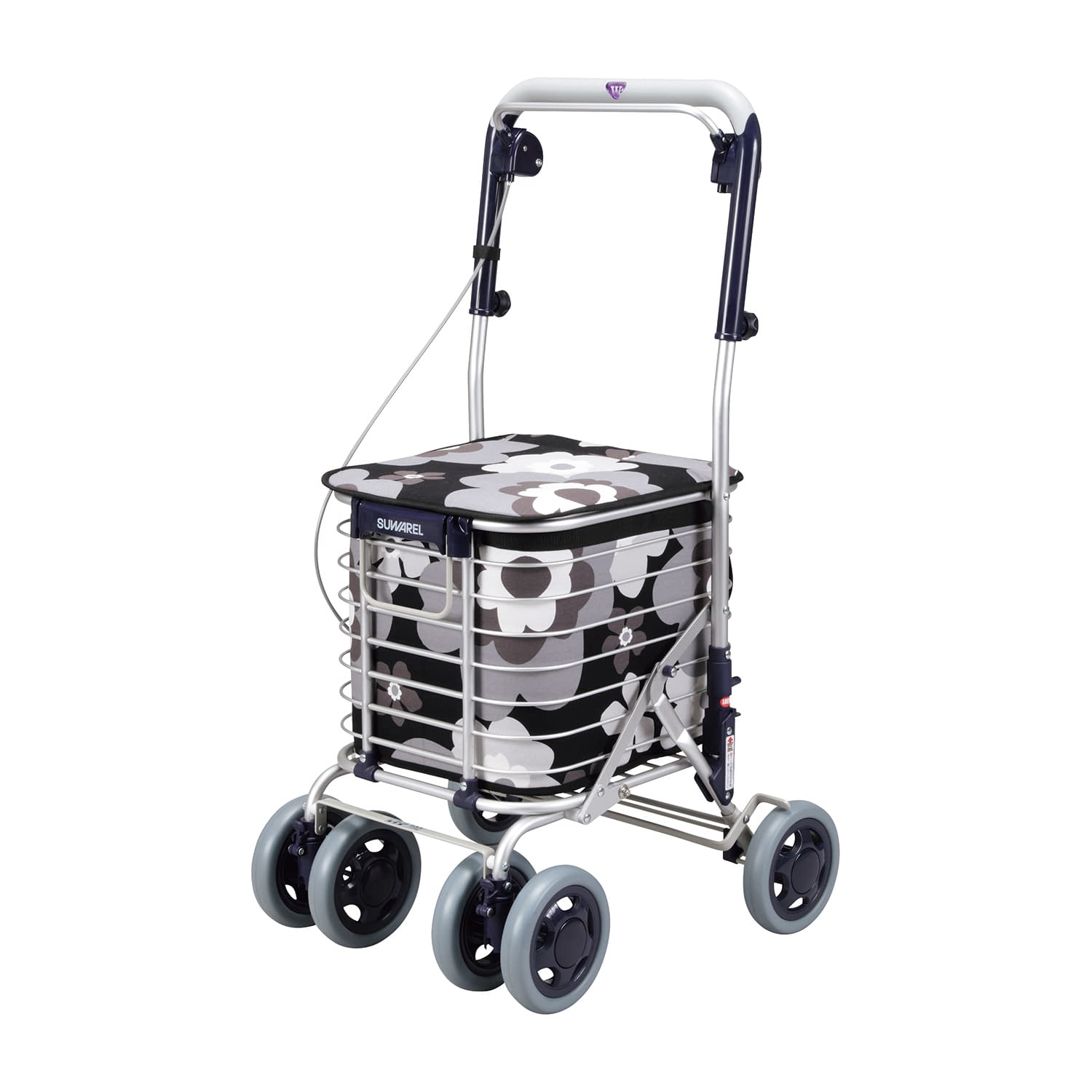 ワイヤーカート・スワレル 25-6984-00 ユーバ産業 AS-0275(ハナガラモノトーン)