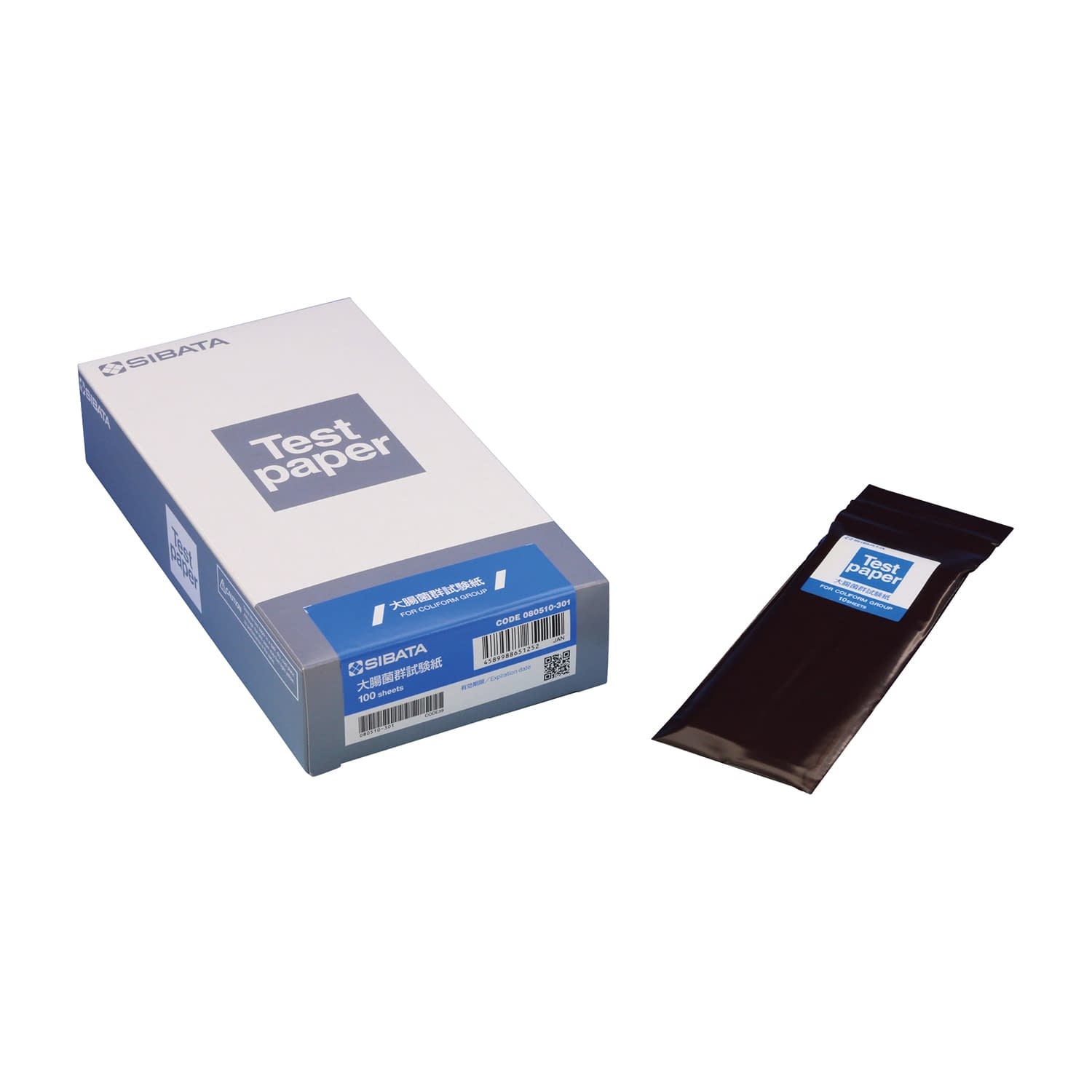 大腸菌群試験紙 25-6111-00 柴田科学 080510-301(100マイ)