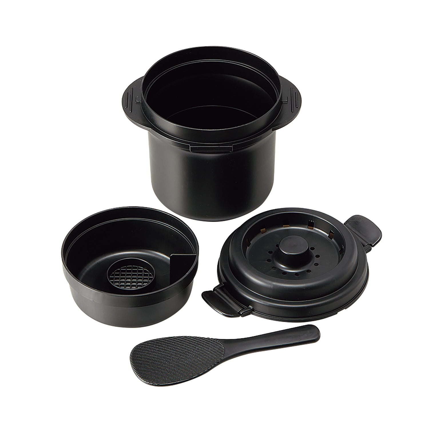 糖質カットご飯メーカー 1合 25-7338-00 スケーター UDG1N(ブラック)2ゴウ