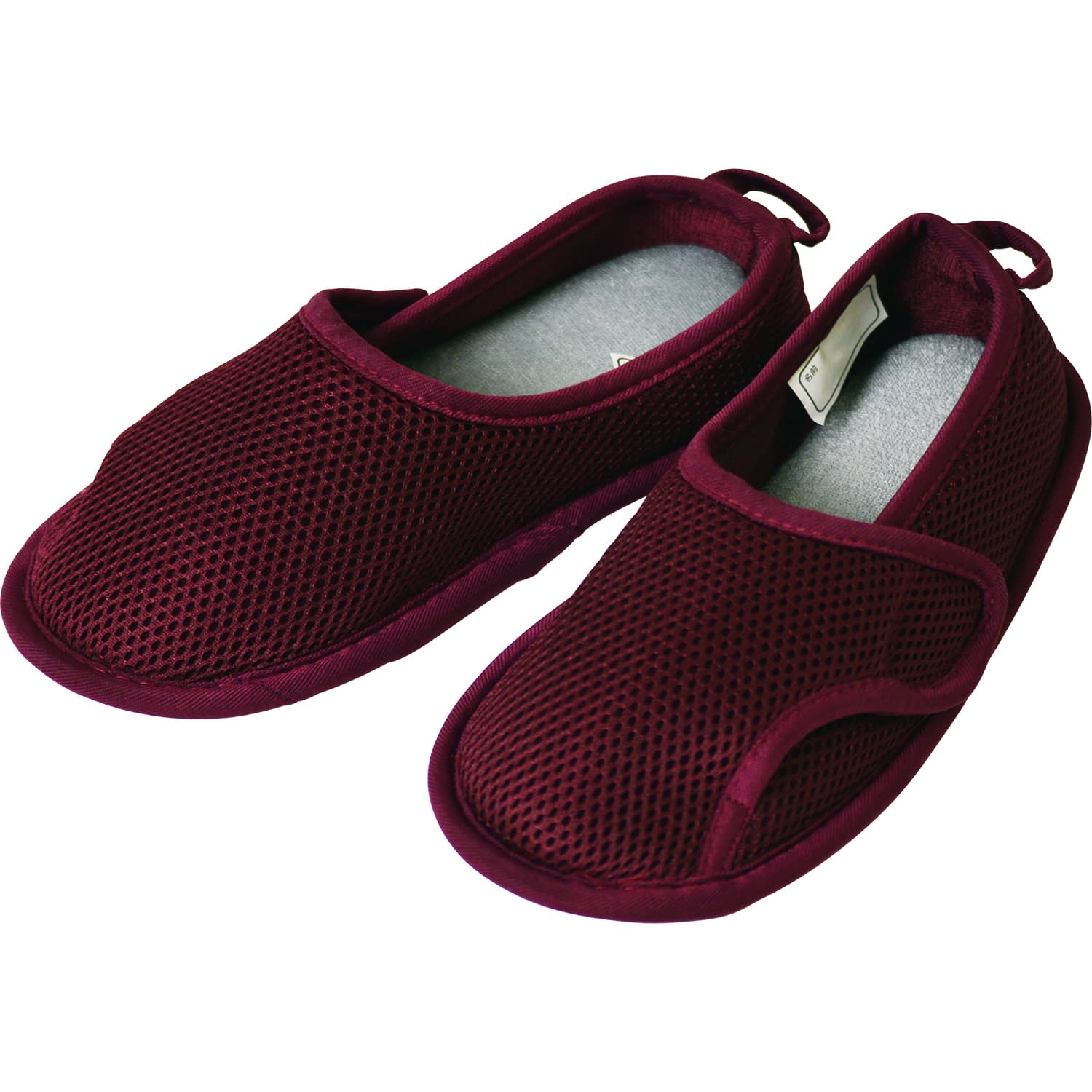 ささえルームシューズ(つま先閉じ) つま先閉じタイプ 25-5750-02 ひまわり B00208(LL)ワイン