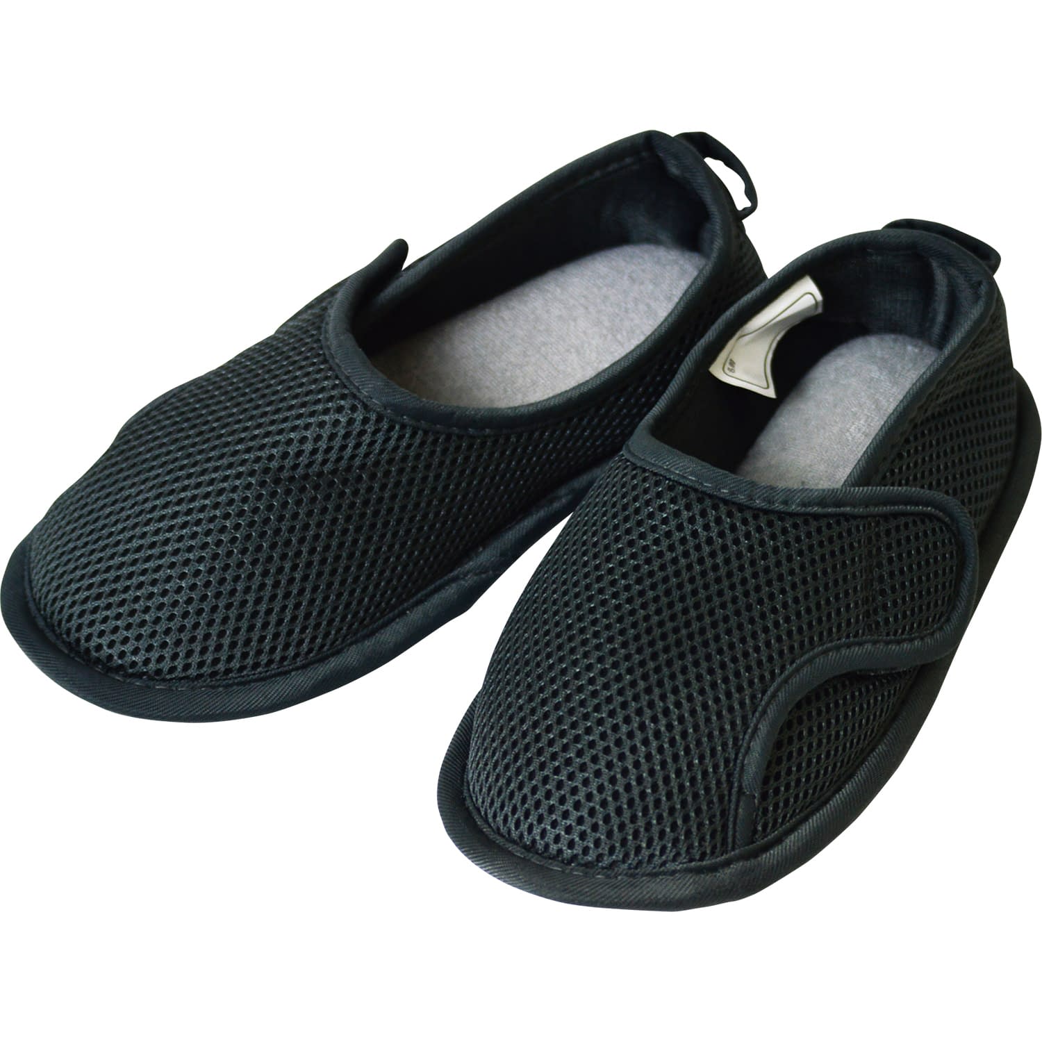 ささえルームシューズ(つま先閉じ) つま先閉じタイプ 25-5748-02 ひまわり B00217(LL)グレー