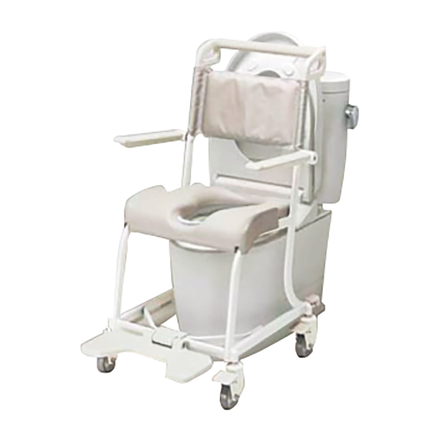 水まわり用車いす(ソフトシート穴なし 25-4578-03 TOTO EWCS605AS(Aタイプ)