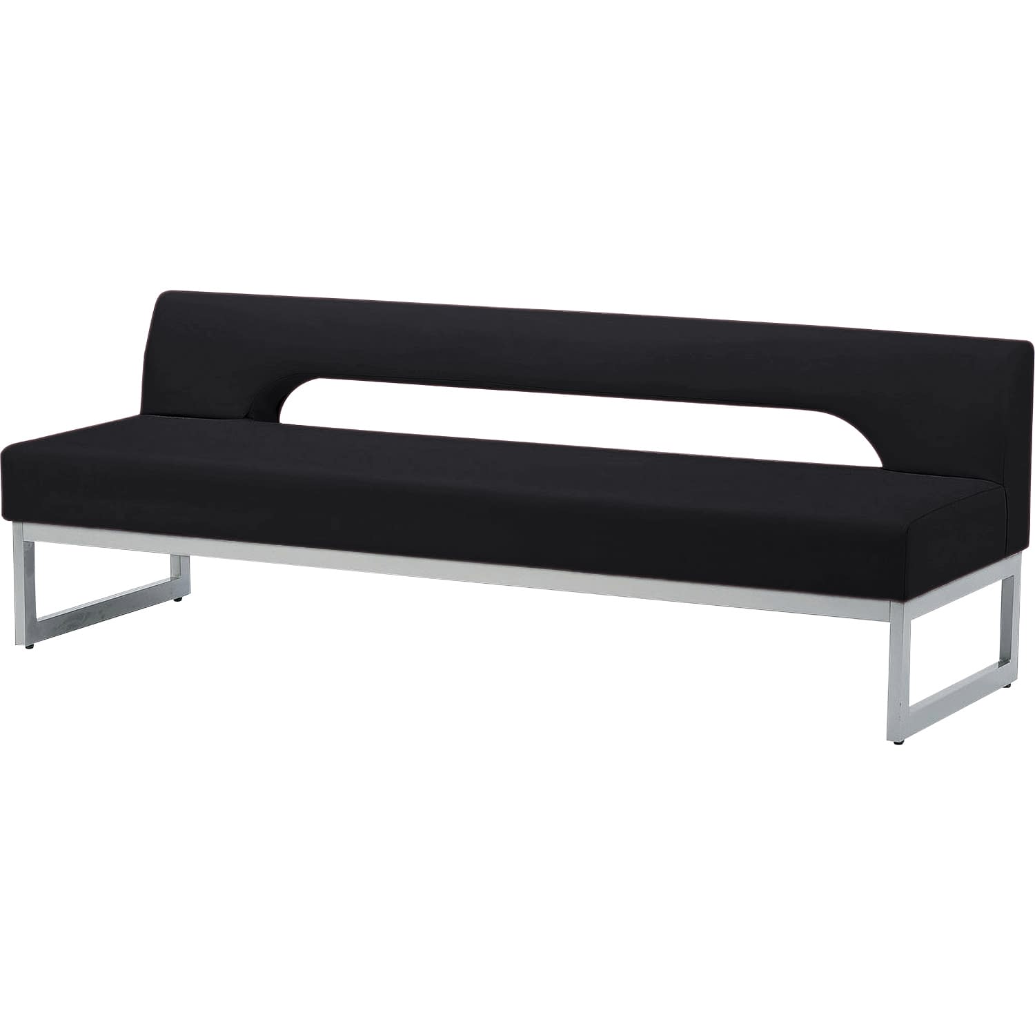 ロビーチェア 25-7368-0304 ネオブラック ニシキ工業 RD-18(1800X620X620)