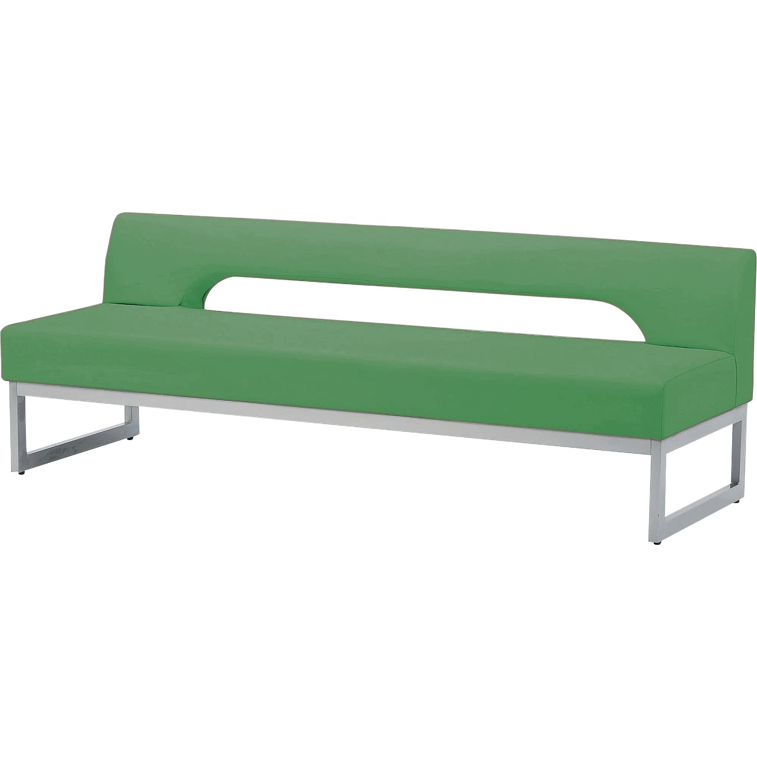 ロビーチェア 25-7368-0305 カーキグリーン ニシキ工業 RD-18(1800X620X620)