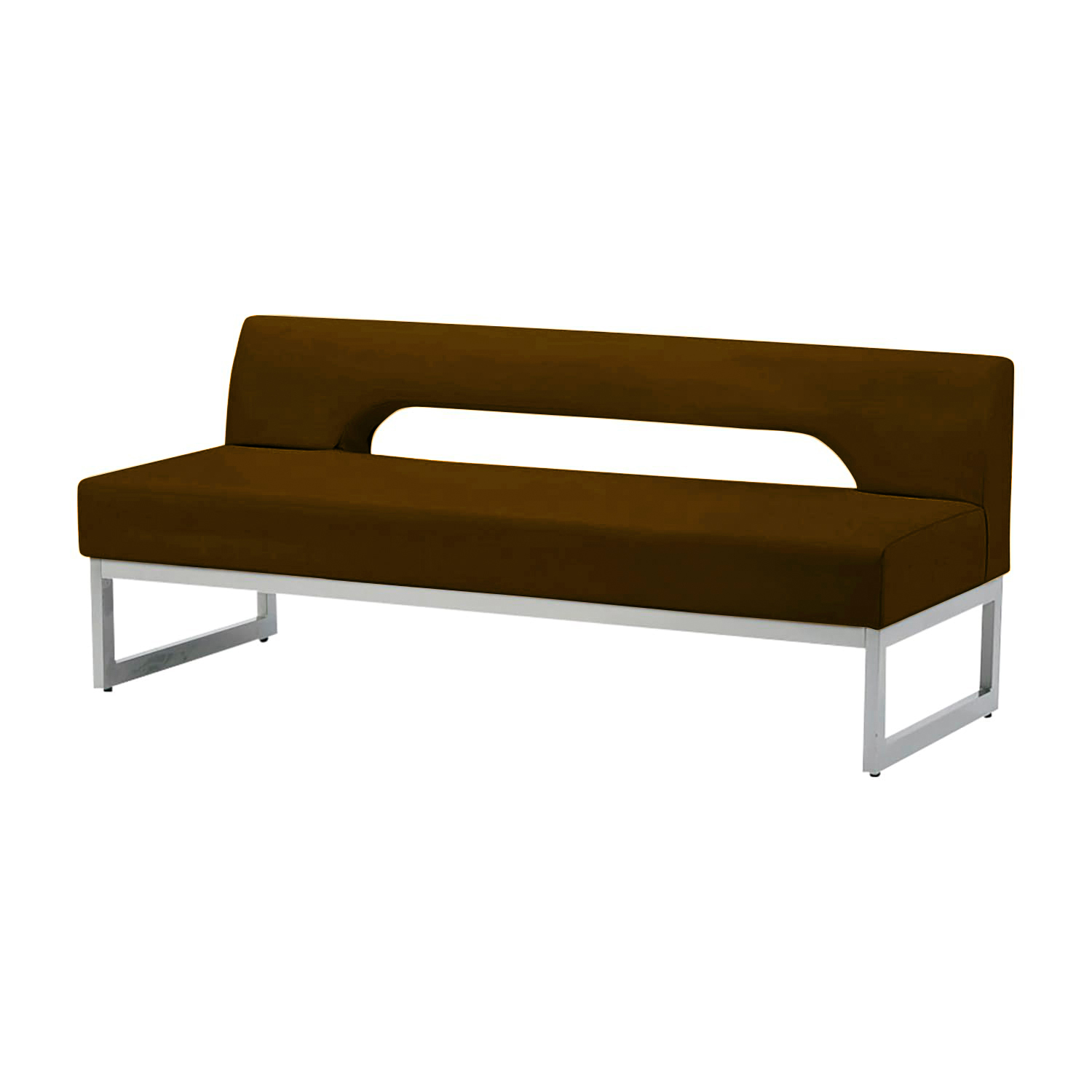 ロビーチェア 25-7368-0203 モカブラウン ニシキ工業 RD-15(1500X620X620)