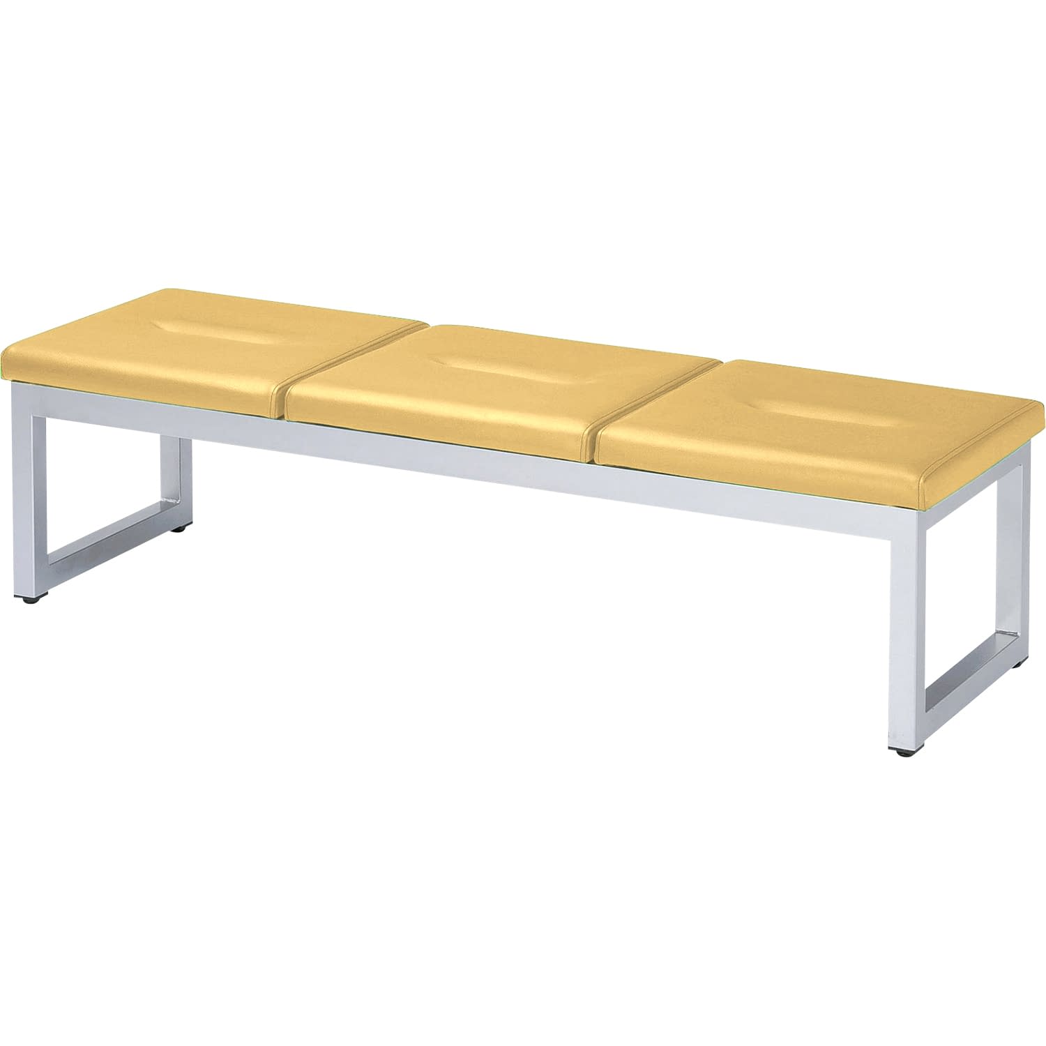 ロビーチェアー 25-7368-0107 マスタードイエロー ニシキ工業 RF-18(1800X480X400)